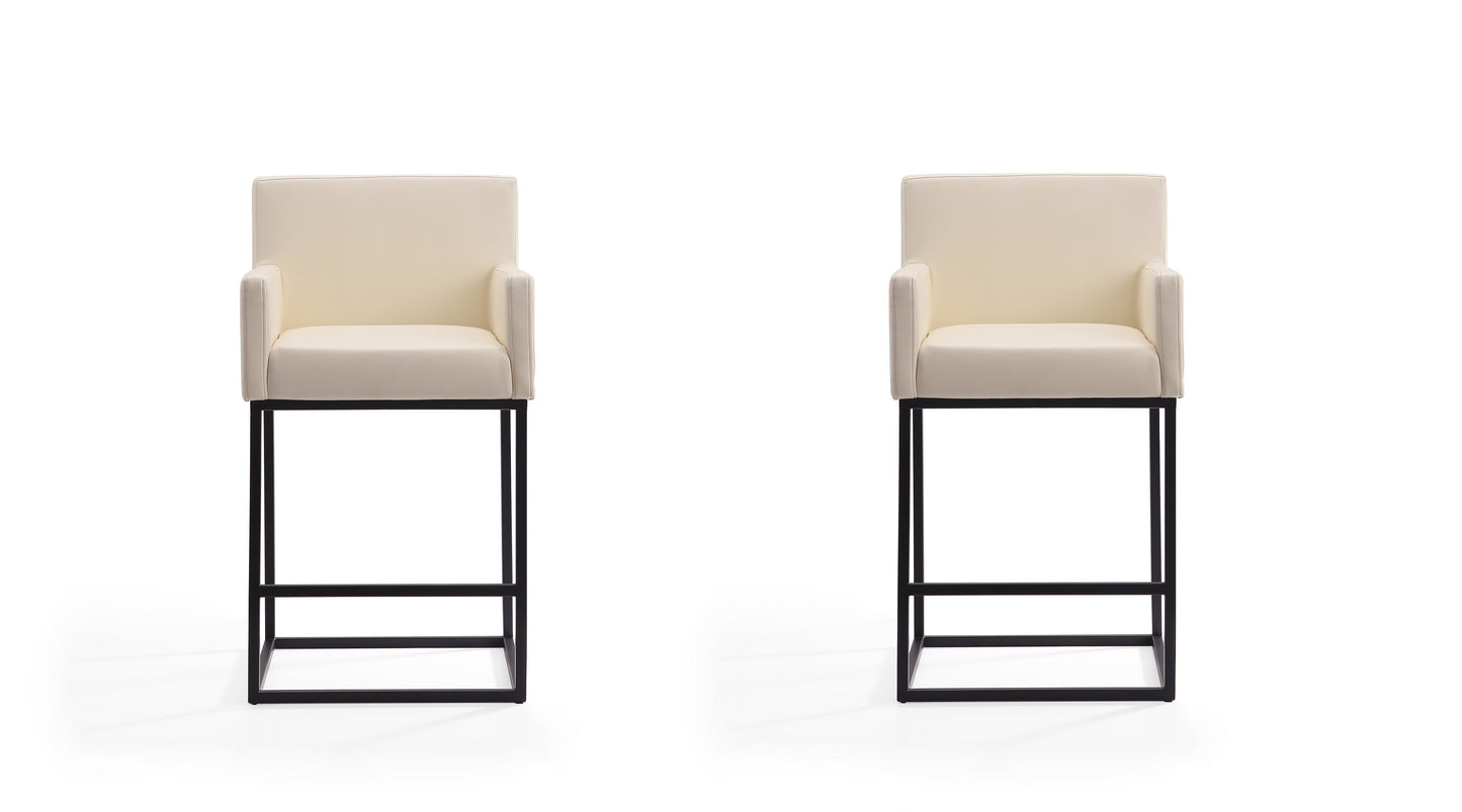 Manhattan Comfort Ambassador Metal Barstool and Counter Height Bar Stool Collection