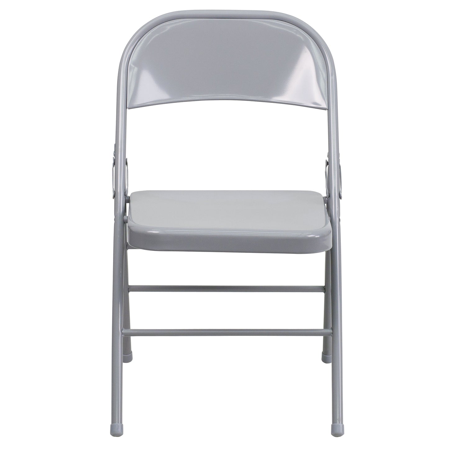 Gray Metal Folding Chair 2-HF3-MC-309AS-GY-GG