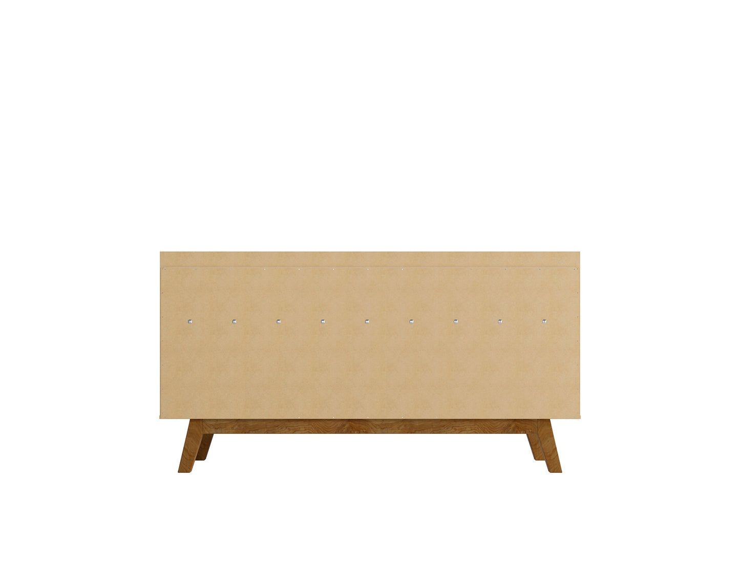 Manhattan Comfort Addie 53.54 Sideboard with 5 Shelves in White 244BMC6