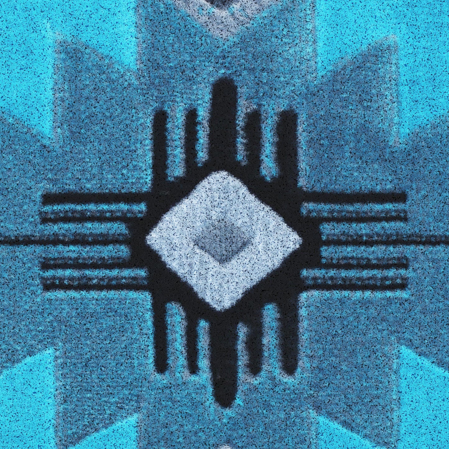 3x5 Oval Turquoise Area Rug ACD-RGC318-35-TQ-GG