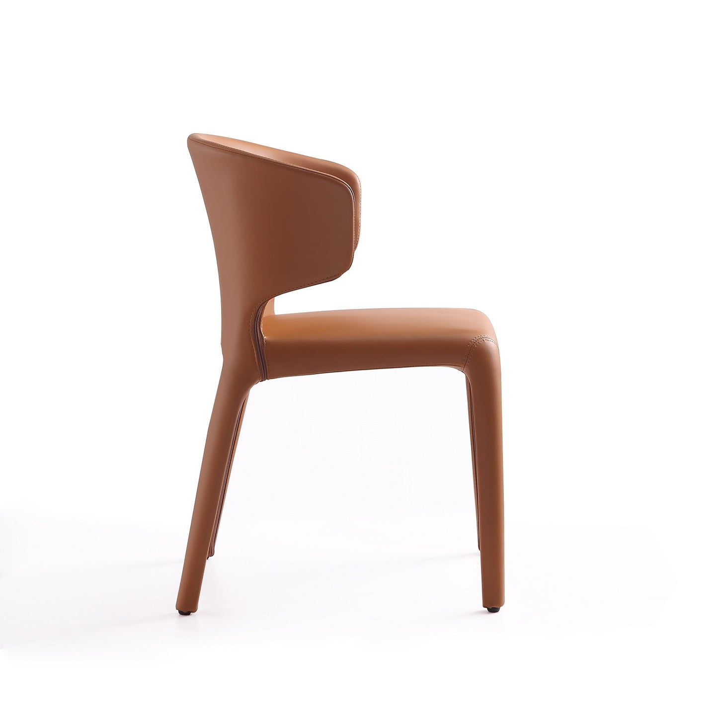 Manhattan Comfort Conrad Saddle Faux Leather Dining Chair (Set of 2) DC031-SA