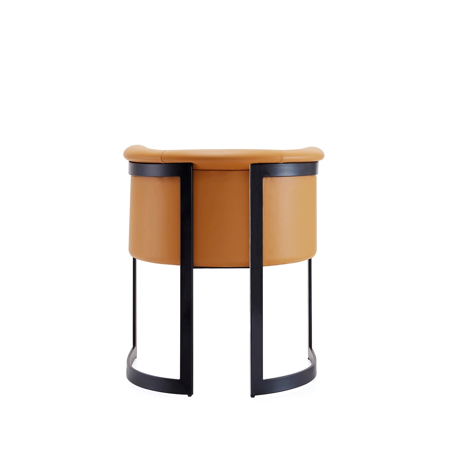 Manhattan Comfort Corso Leatherette Dining Chair with Metal Frame in Tan DC046-CL