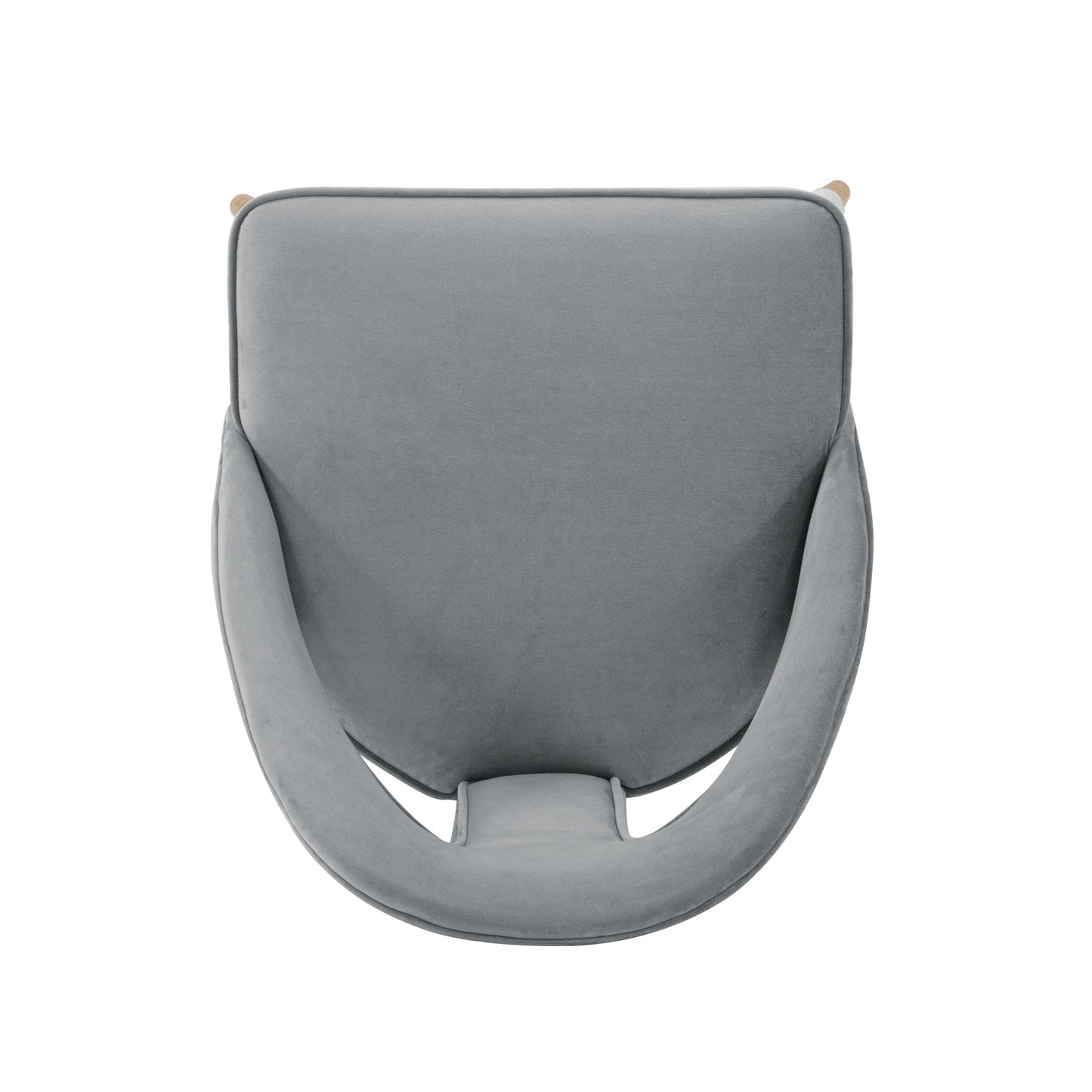 Manhattan Comfort Modern Neda Velvet Dining Chair in Grey DC081-GY