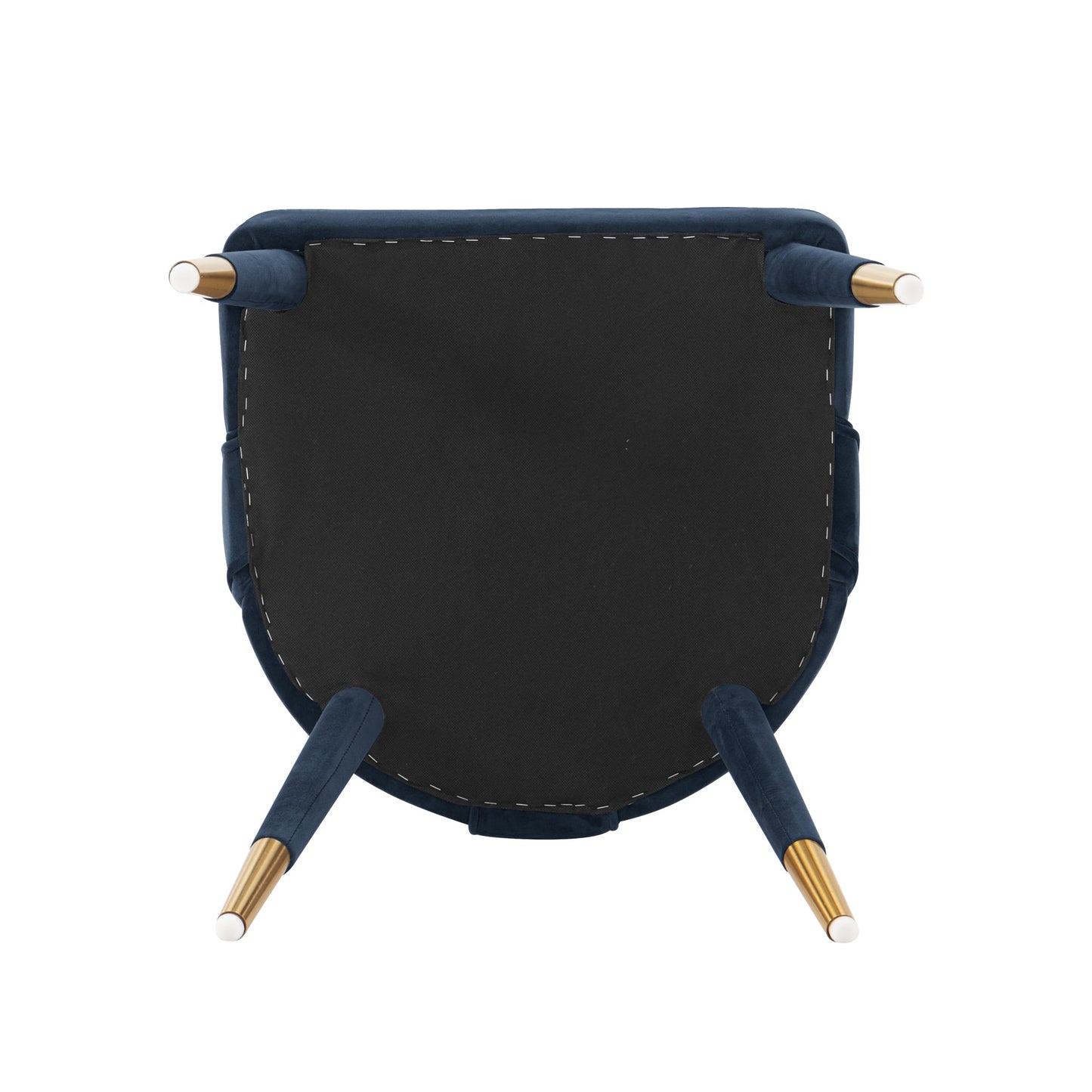 Manhattan Comfort Modern Neda Velvet Dining Chair in Midnight Blue DC081-MB
