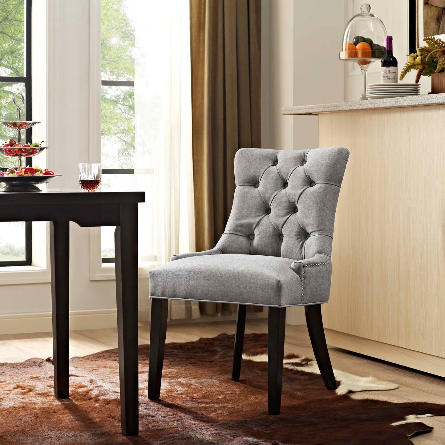 Regent Tufted Fabric Dining Chair by Modway EEI-2223-LGR