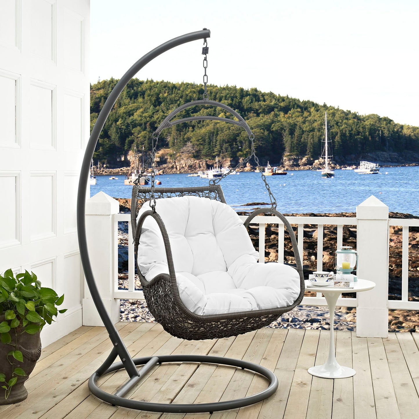 Arbor Outdoor Patio Swing Chair Without Stand and Wood Options