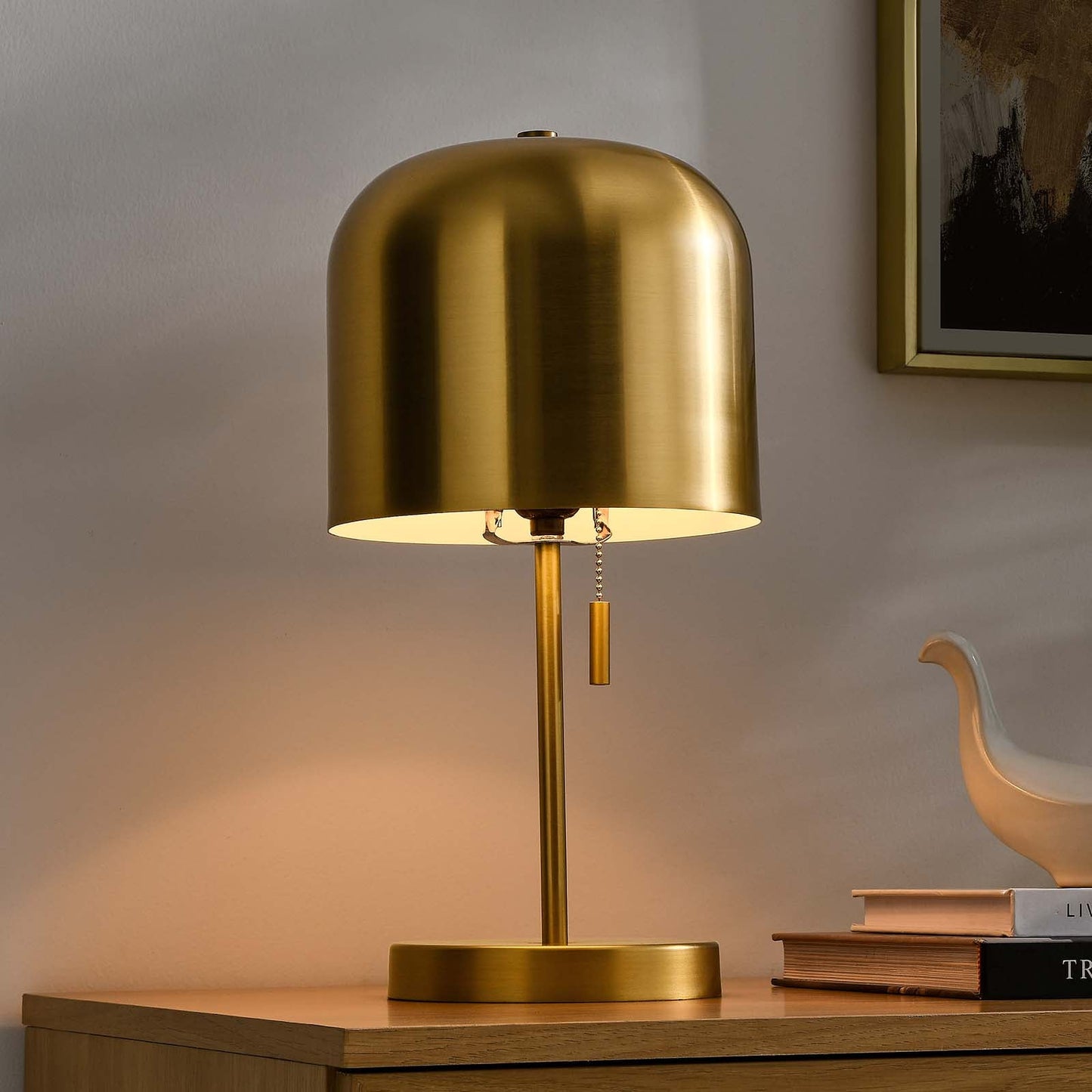 Avenue Table Lamp Satin Brass EEI-5664-SBR