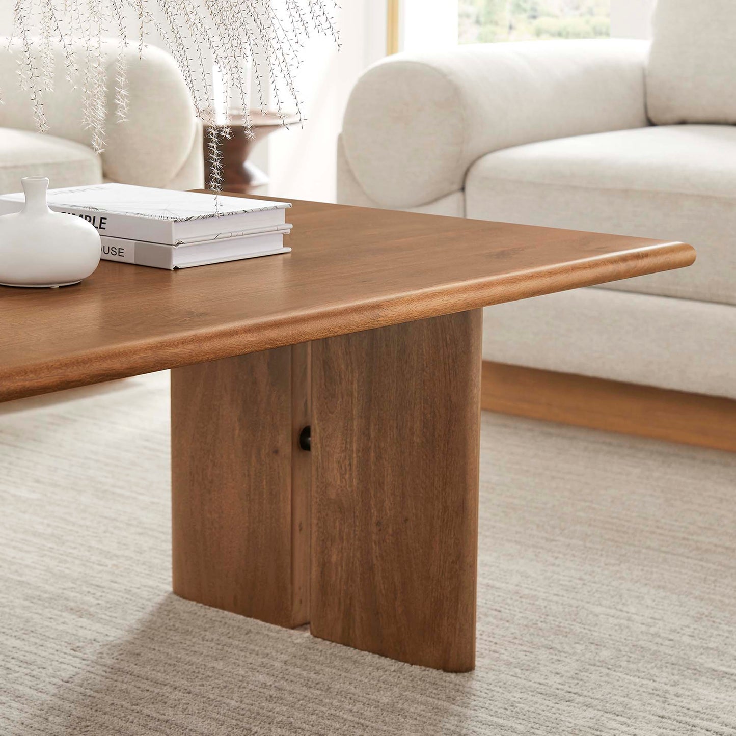 Amistad Wood Coffee Table by Modway EEI-6341-WAL