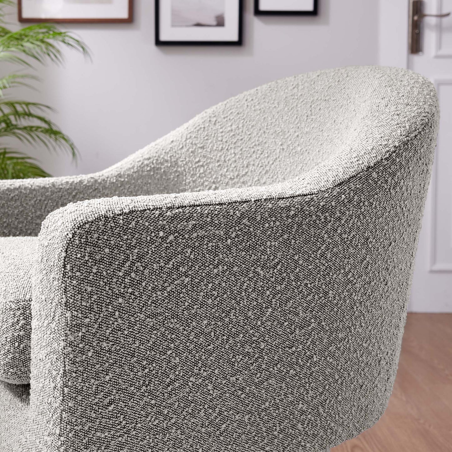 Astral Boucle Fabric Swivel Chair by Modway EEI-6359-TAU
