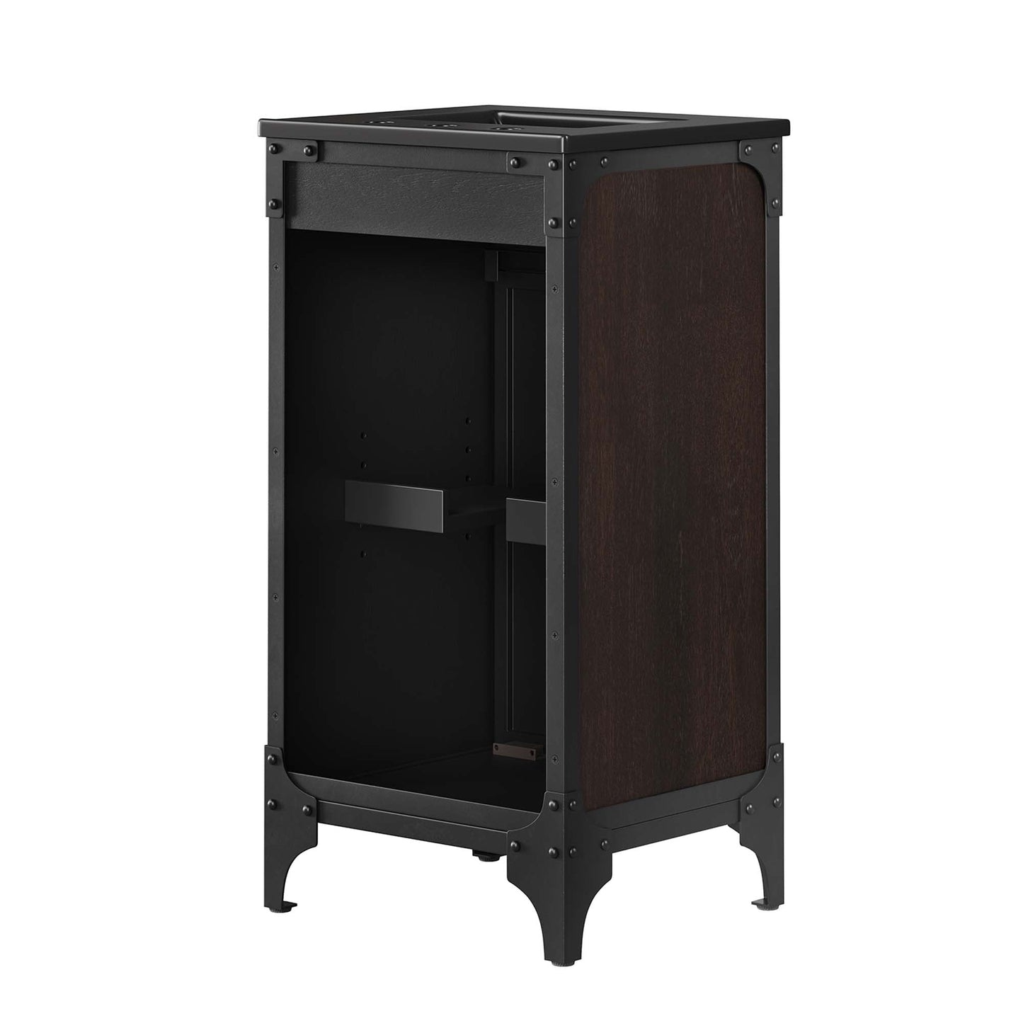 Steamforge 18" Bathroom Vanity by Modway EEI-6412-BLK-BLK