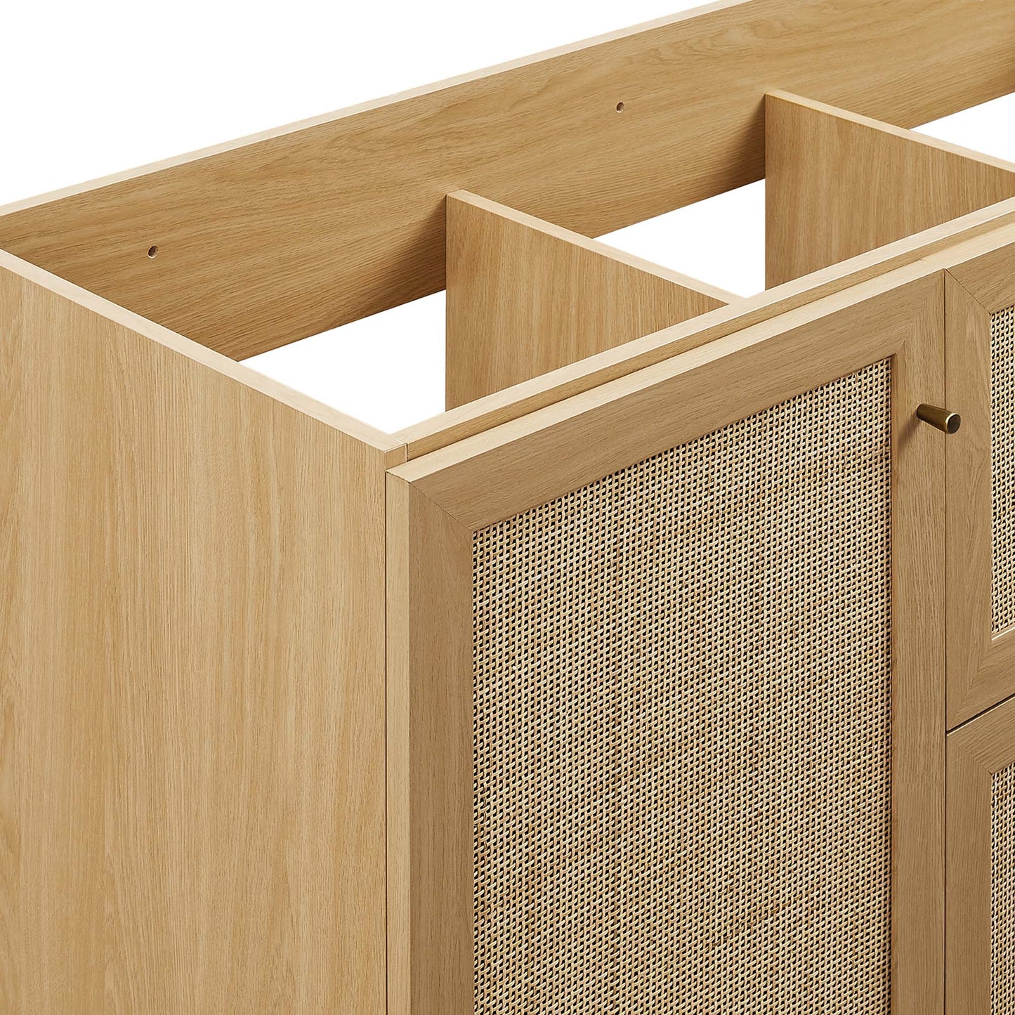 Soma 48” Single or Double Sink Compatible Bathroom Vanity Cabinet (Sink Basin Not Included) by Modway EEI-6589-OAK