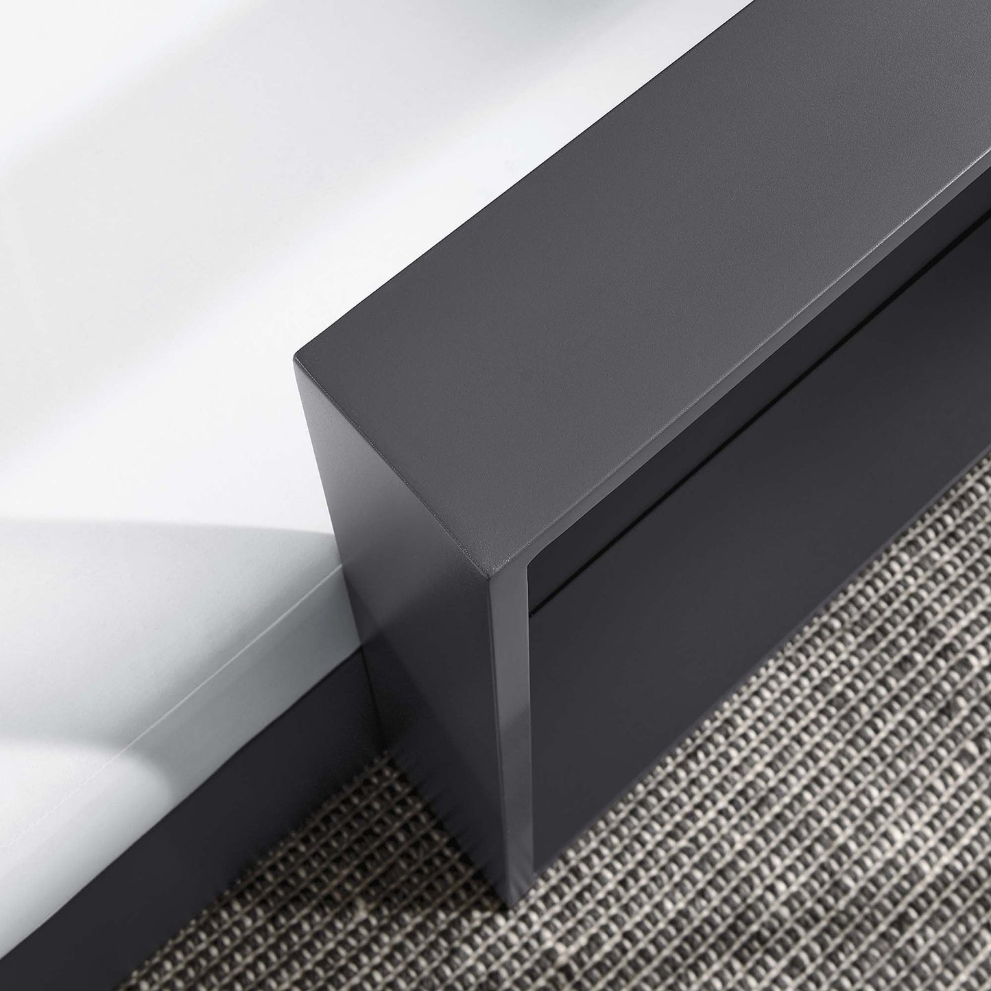 Tahoe Outdoor Patio Powder-Coated Aluminum Modular Right-Facing Chaise Lounge by Modway EEI-6633-GRY-WHI