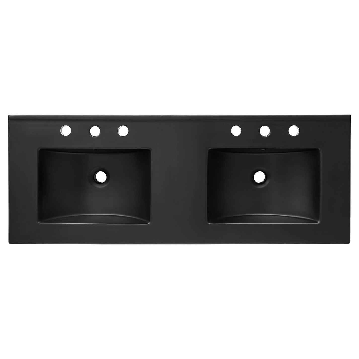 Soma 48” Double Sink Bathroom Vanity by Modway EEI-6722-OAK-BLK