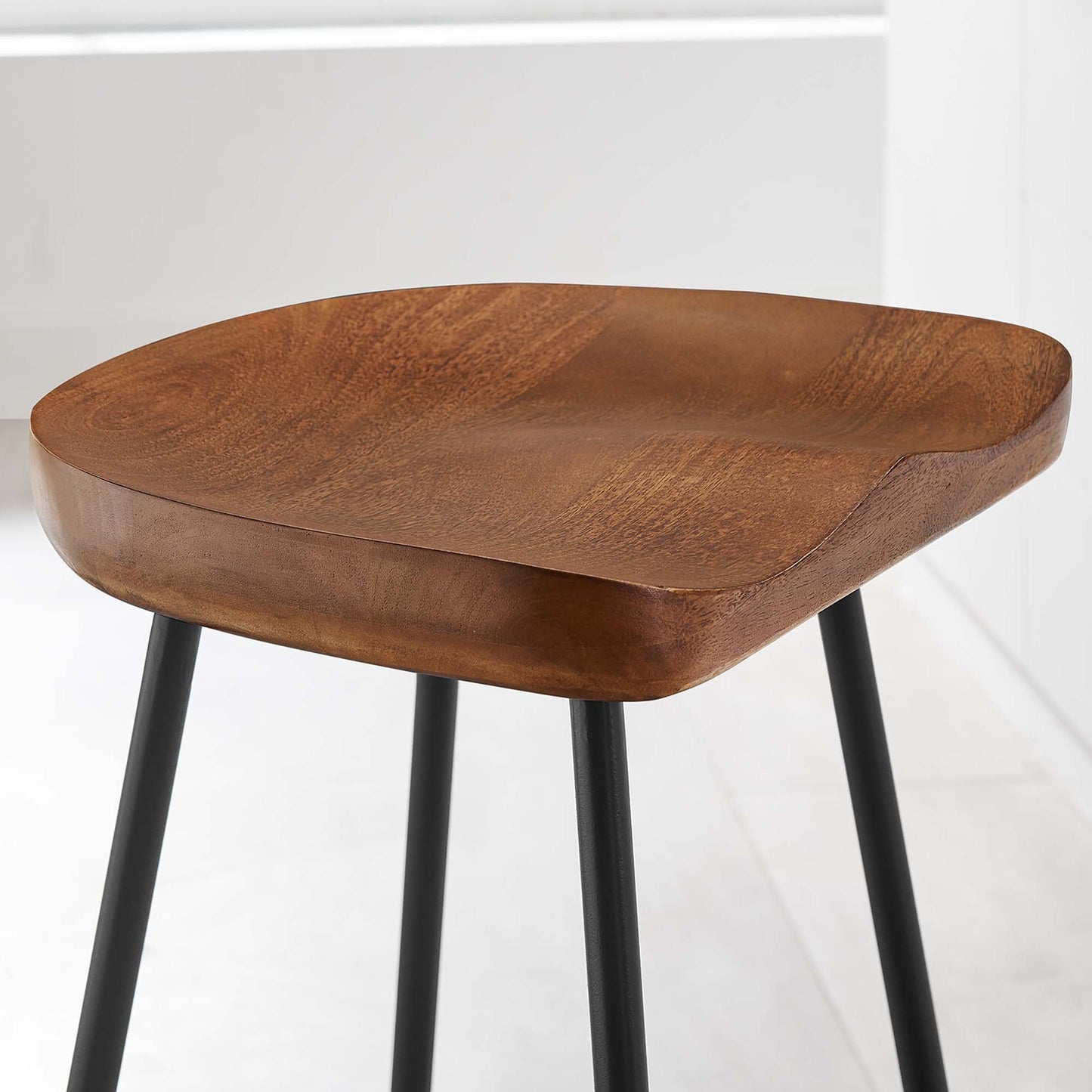 Concord Backless Wood Counter Stools Set of 2 by Modway EEI-6741-WAL