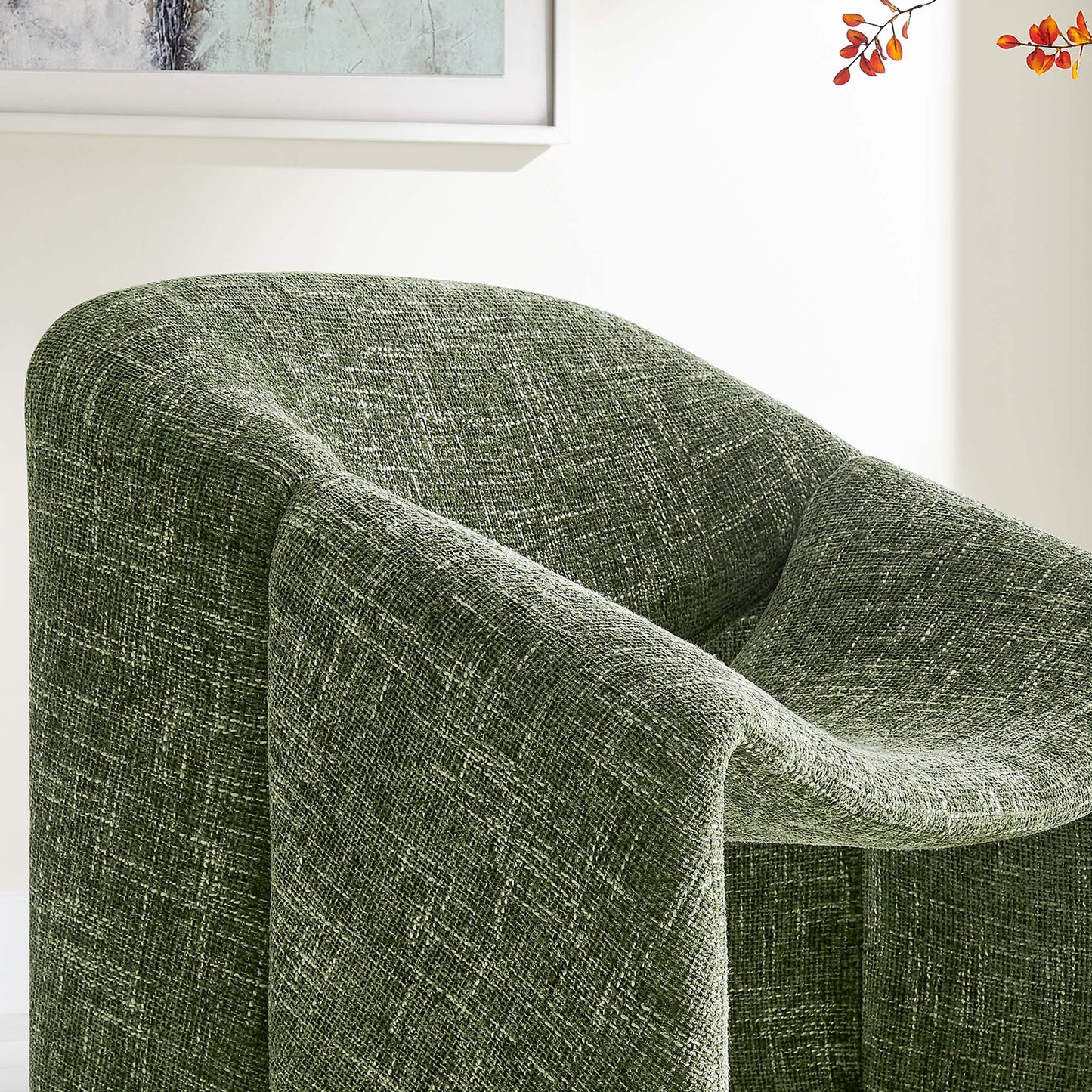 Vivi Chenille Upholstered Accent Chair by Modway EEI-6767-BAS