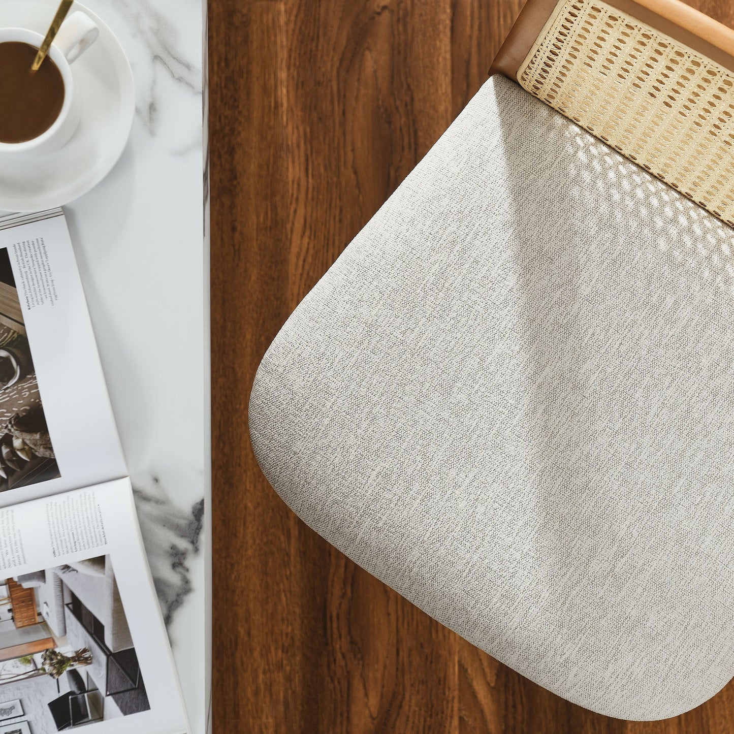 Monarch Wood and Rattan Bar and Counter Stool by Modway