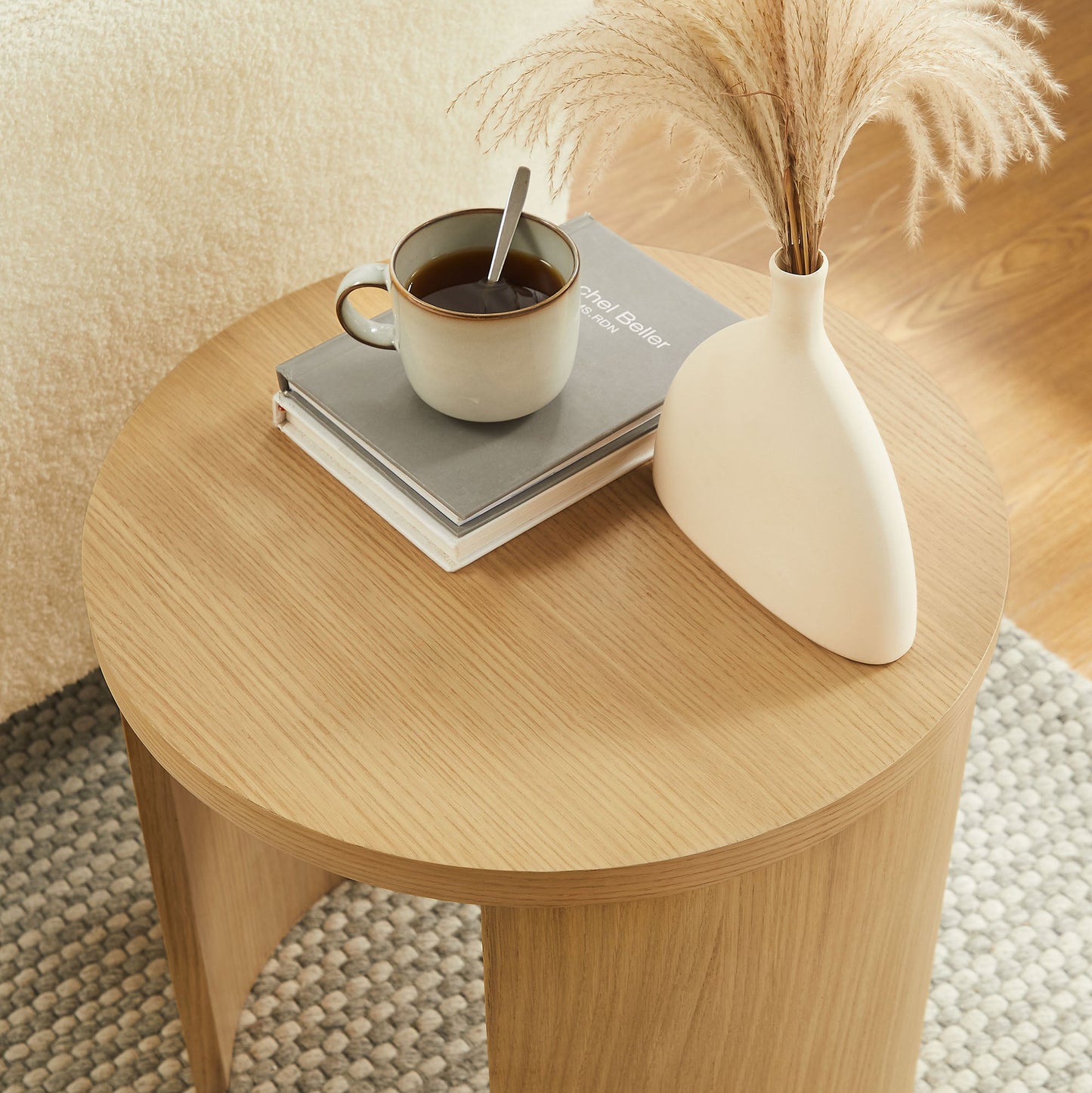 Aspect Round Wood End Table by Modway EEI-6913-OAK
