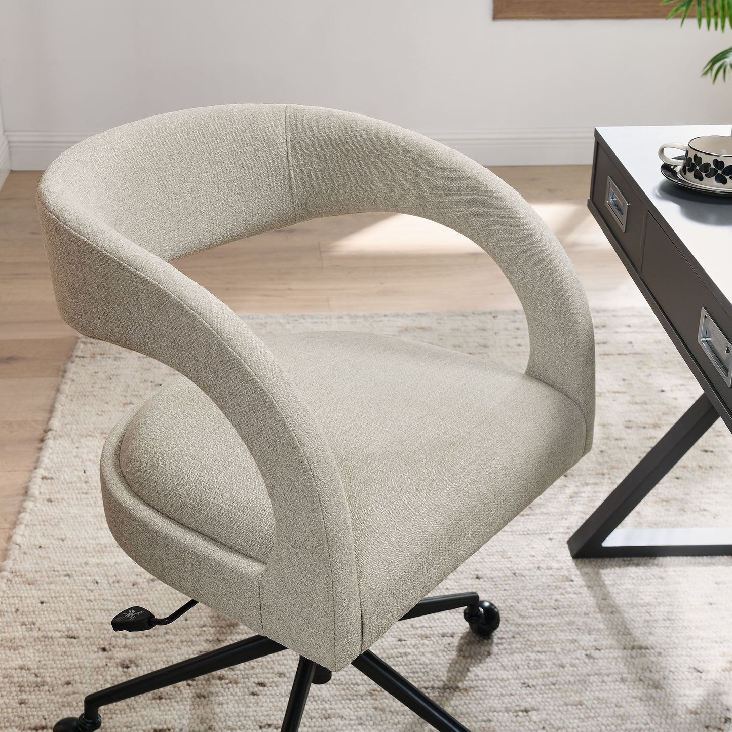 Pinnacle Vegan Leather and Upholstered Office Chair by Modway