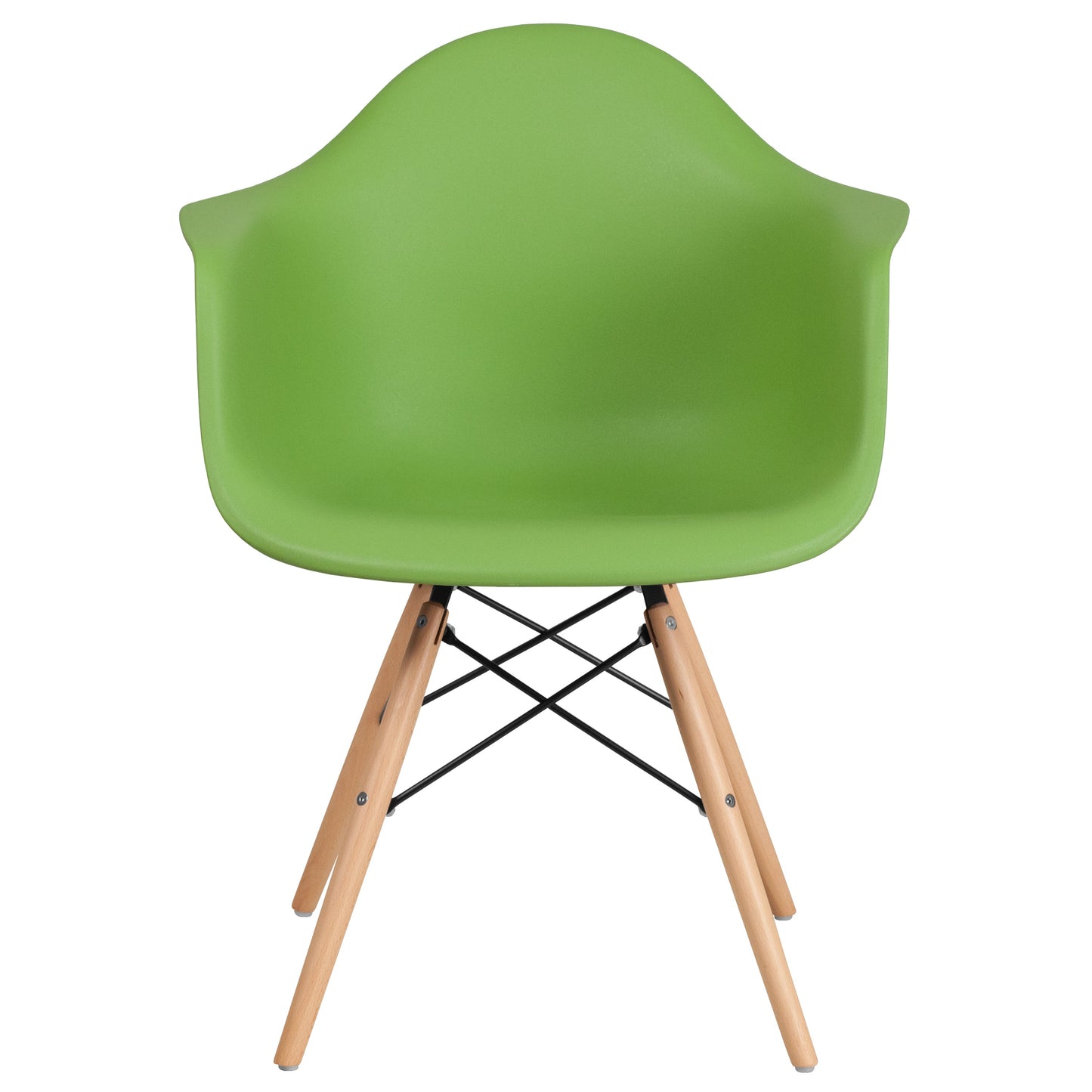 Green Plastic/Wood Chair FH-132-DPP-GN-GG
