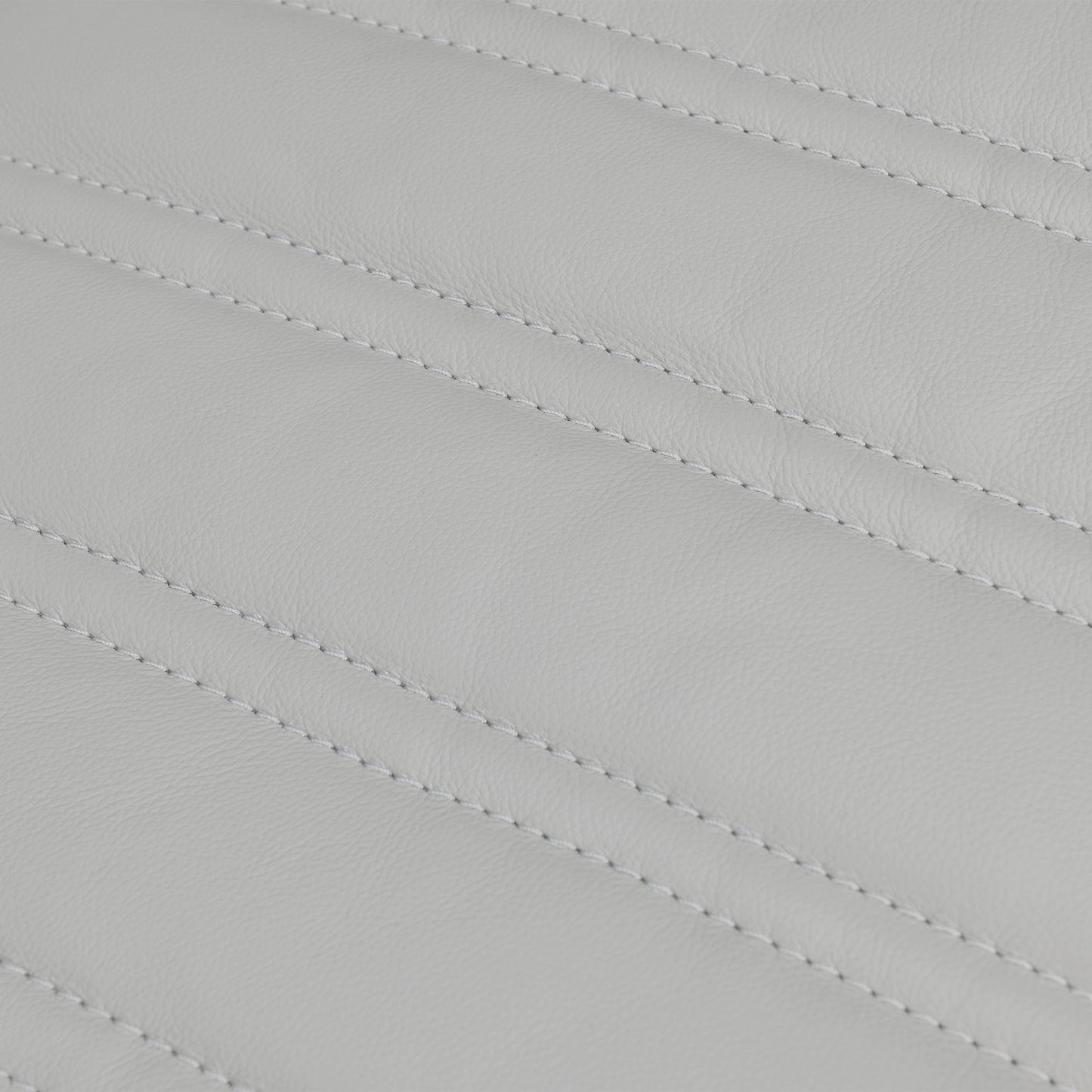 Aries Dove Gray Genuine Leather Swivel Barrel Chair