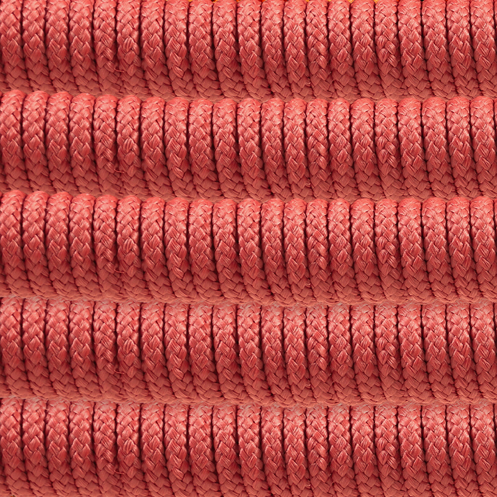 Clip Indoor Outdoor Stackable Steel Dining Chair with Brick Red Rope - Set of 2