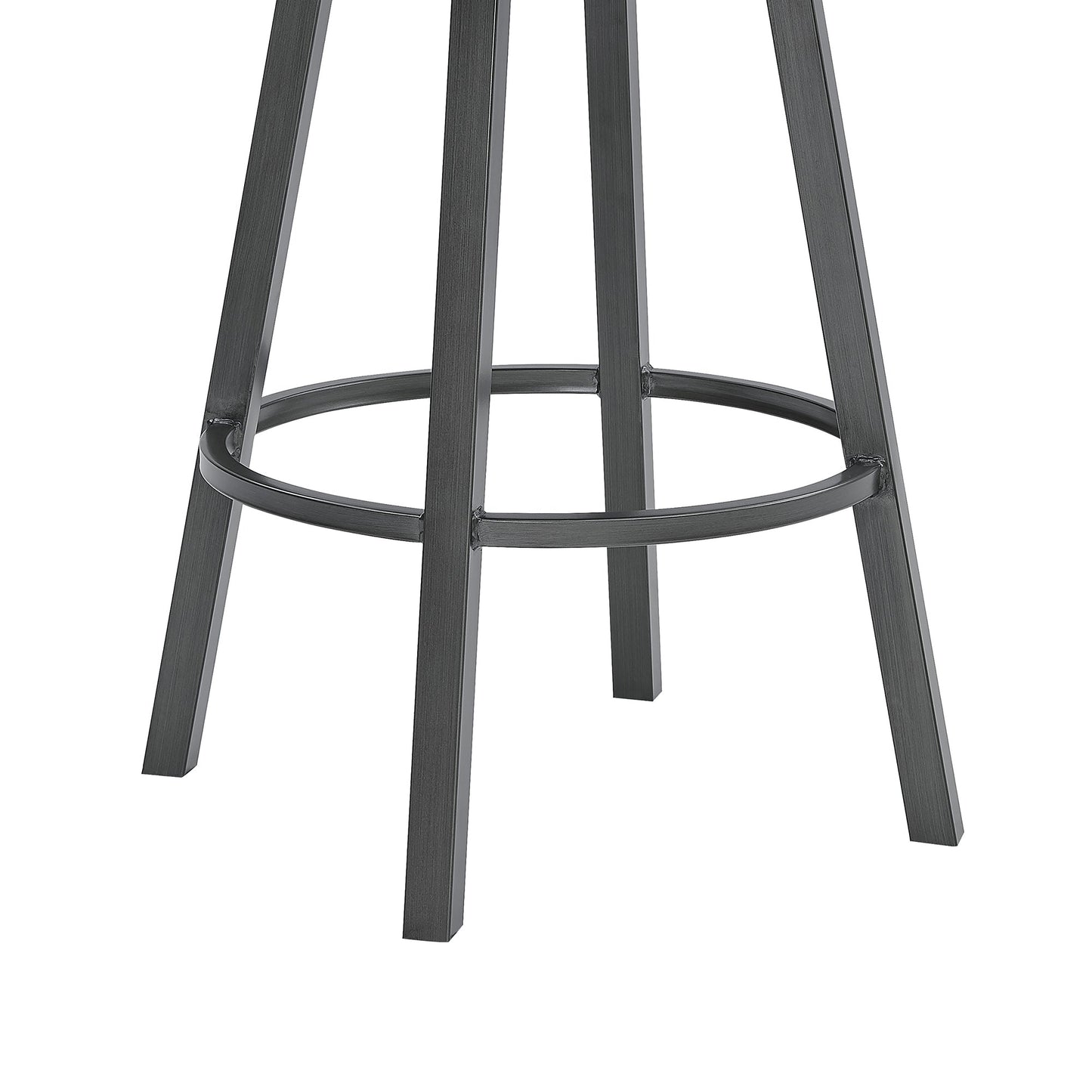 Fargo Counter Height Metal Barstool in Mineral Finish and Auburn Bay with Upholstery