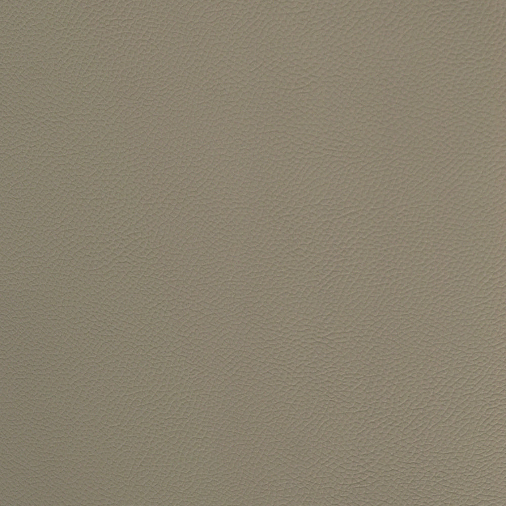 Genesis Upholstered Dining Chair in Taupe Gray Faux Leather with Black Metal Legs - Set of 2