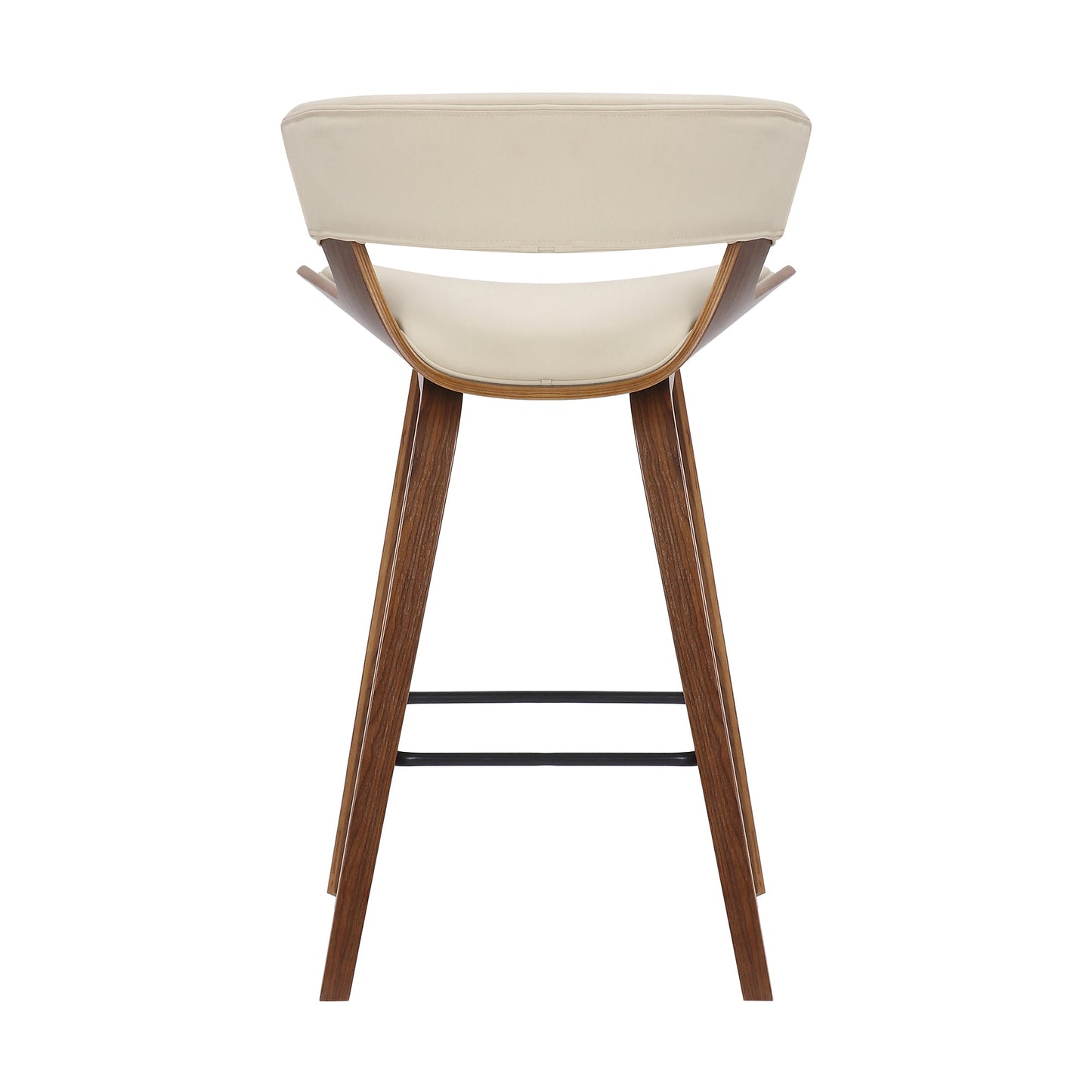 Jagger Modern 26" Wood and Faux Leather Counter Height Barstool