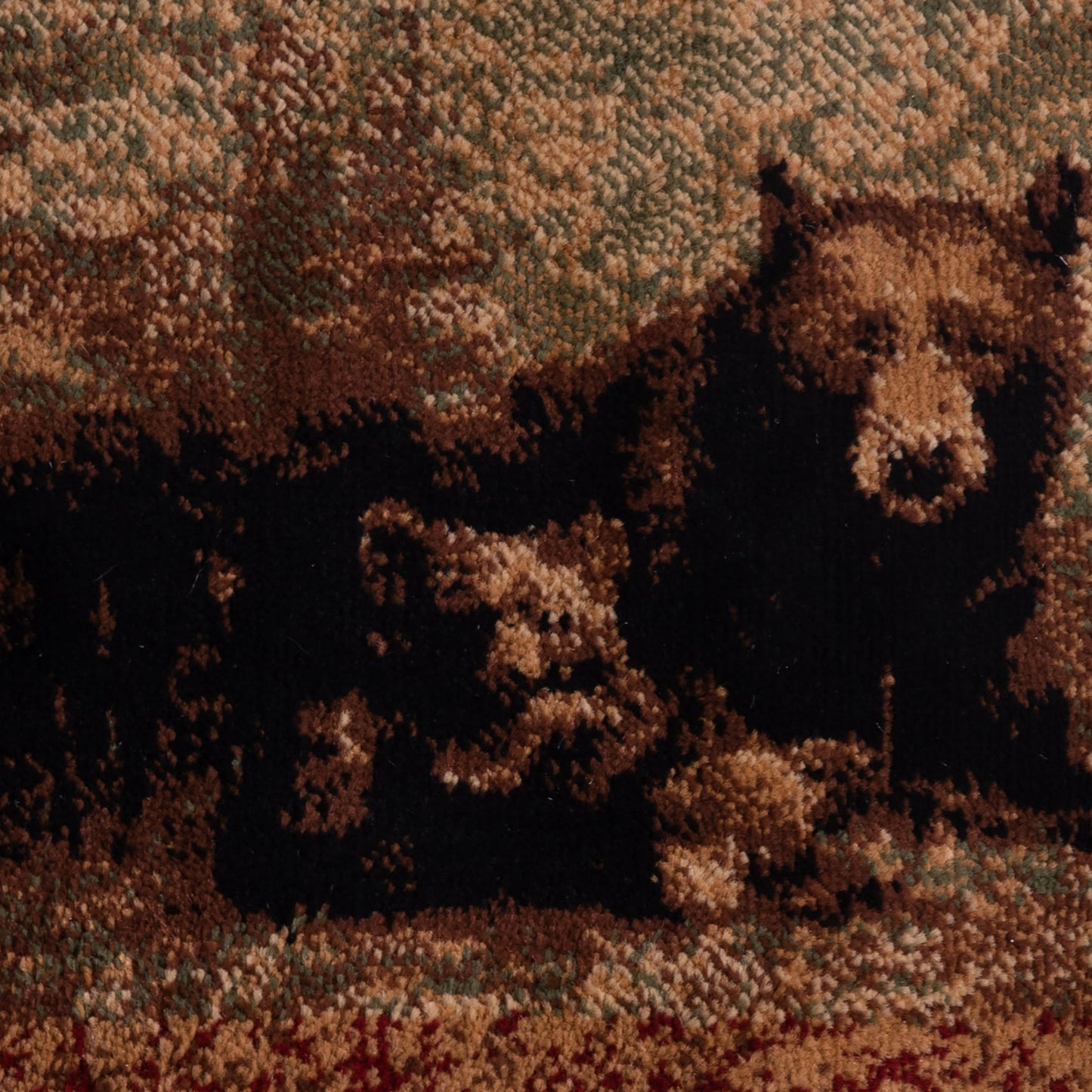 5x7 Brown Bear-Cubs Area Rug OKR-RG1114-57-BN-GG