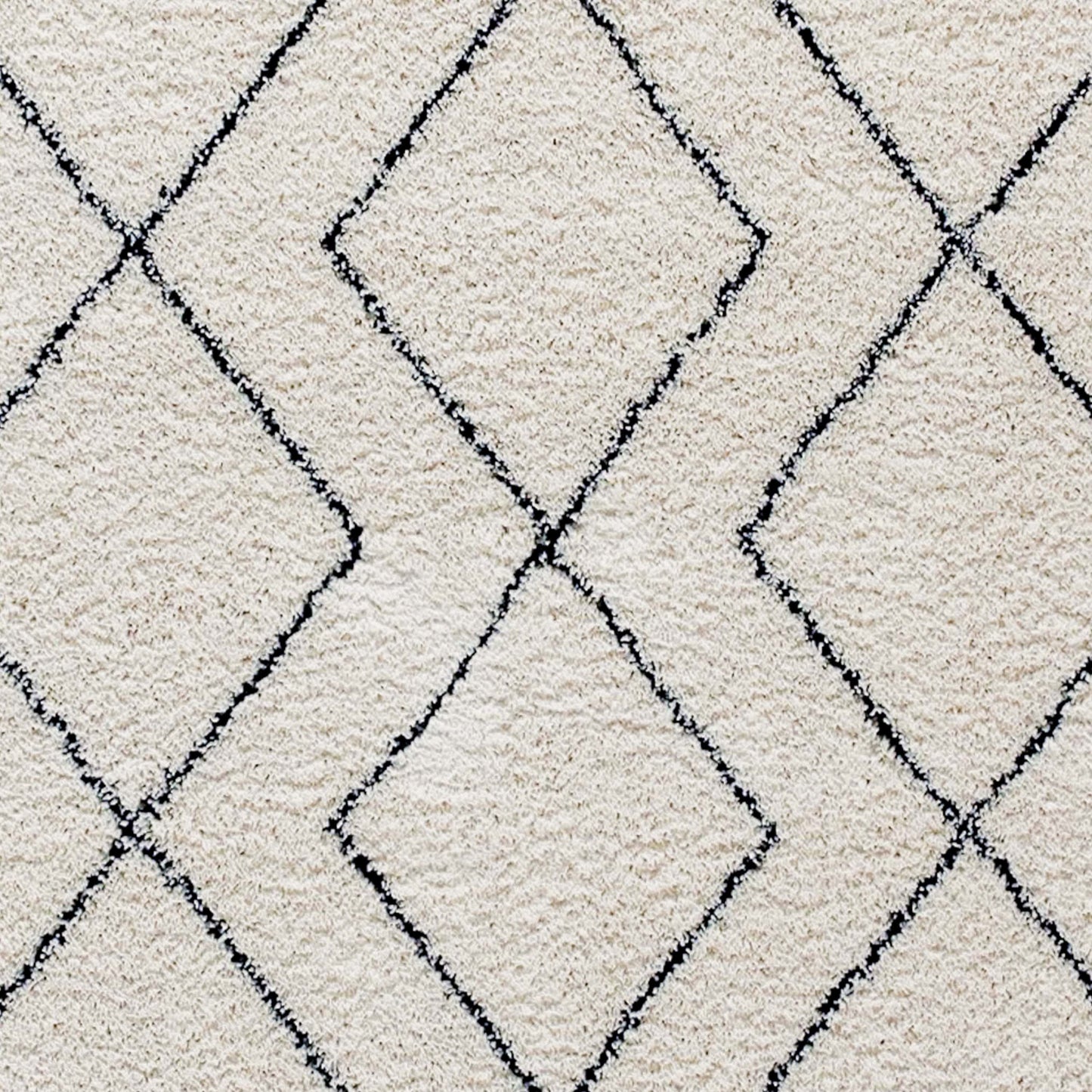 5x7 Ivory & Black Area Rug RC-MS-202012-01-57-GG