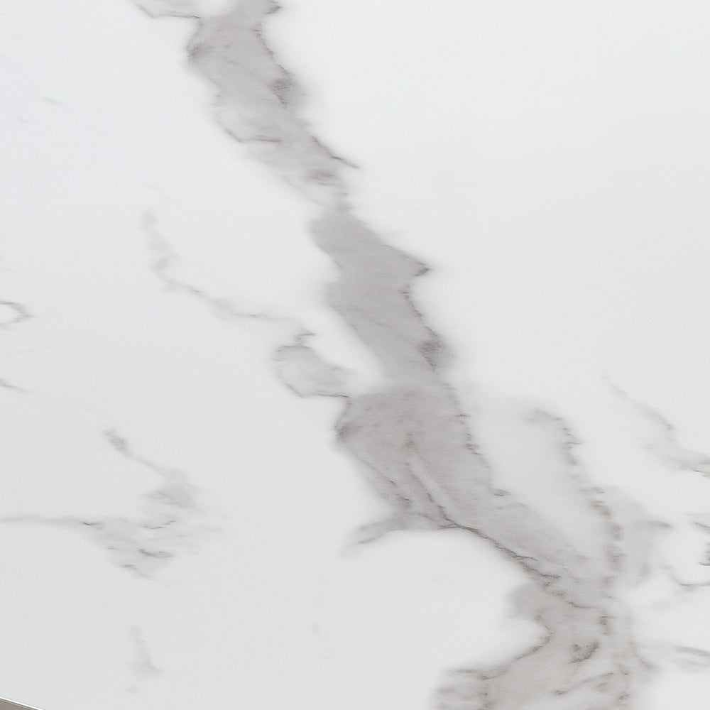 Alora Penny 7 Piece Extendable Dining Set with Gray Fabric Chairs