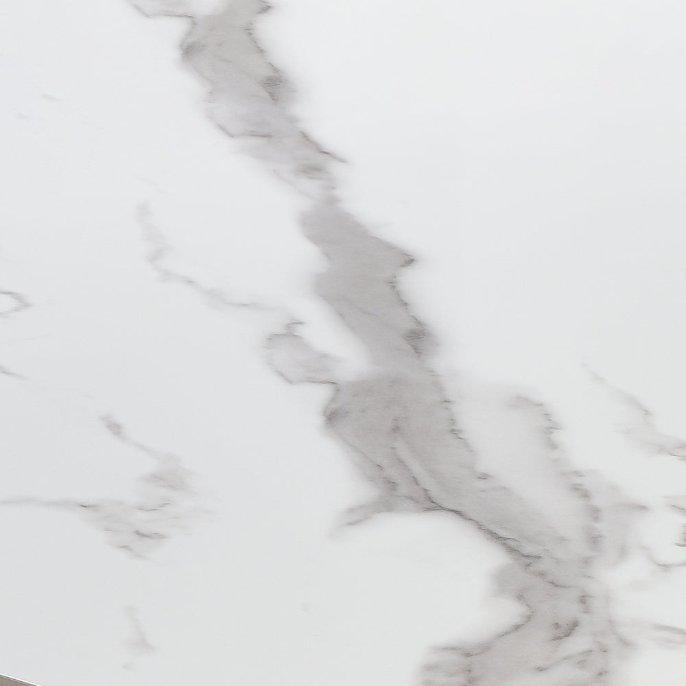 Alora Susie Extendable 7 Piece Dining Set with Gray Fabric Chairs