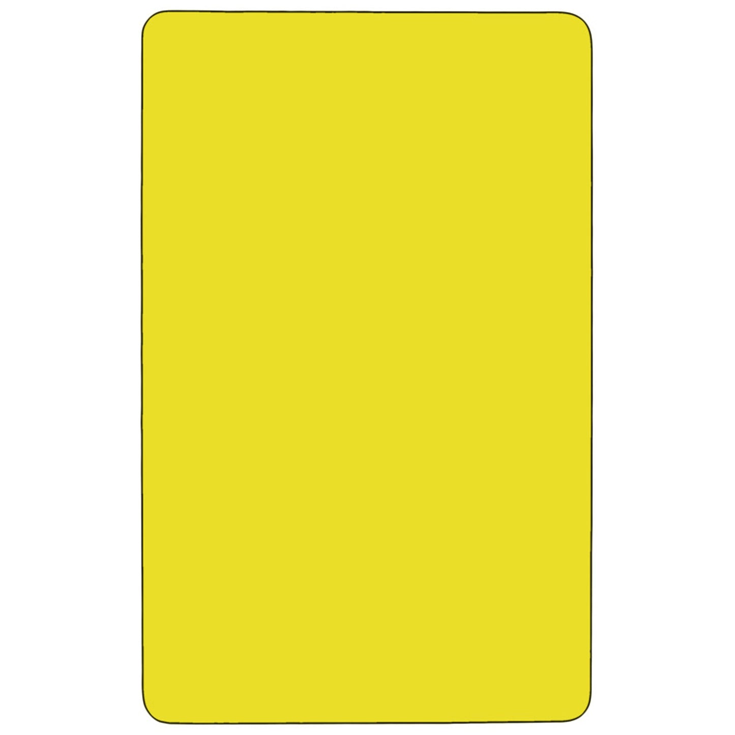 24x60 Yellow Activity Table XU-A2460-REC-YEL-H-A-CAS-GG