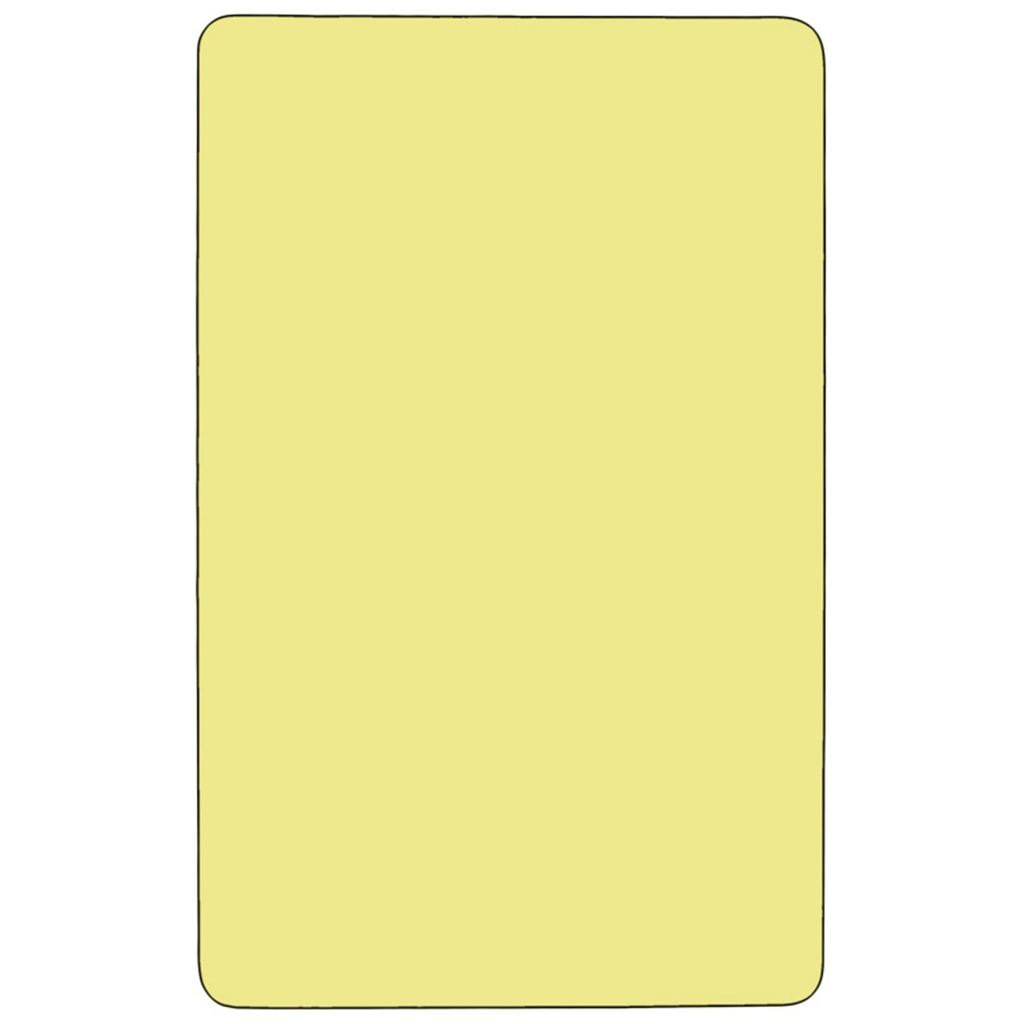 30x48 Yellow Activity Table XU-A3048-REC-YEL-T-A-CAS-GG