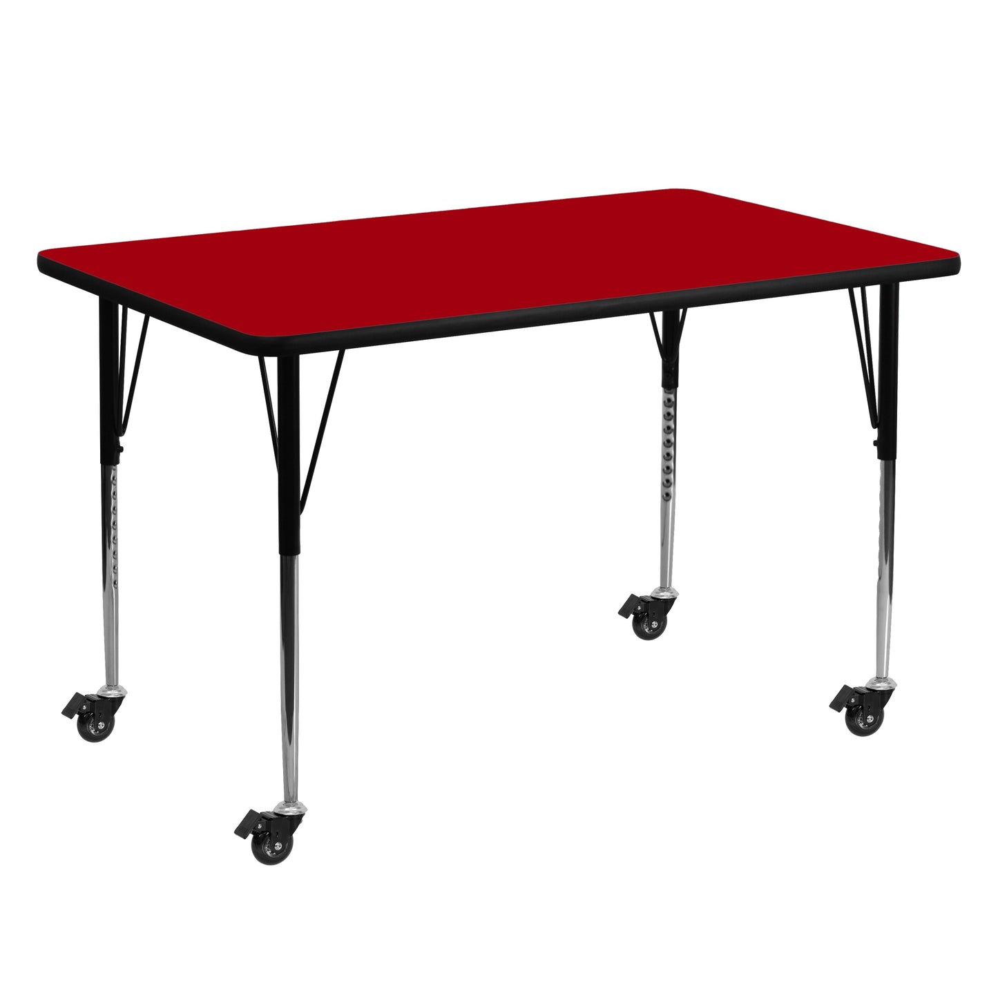 30x60 REC Red Activity Table XU-A3060-REC-RED-T-A-CAS-GG