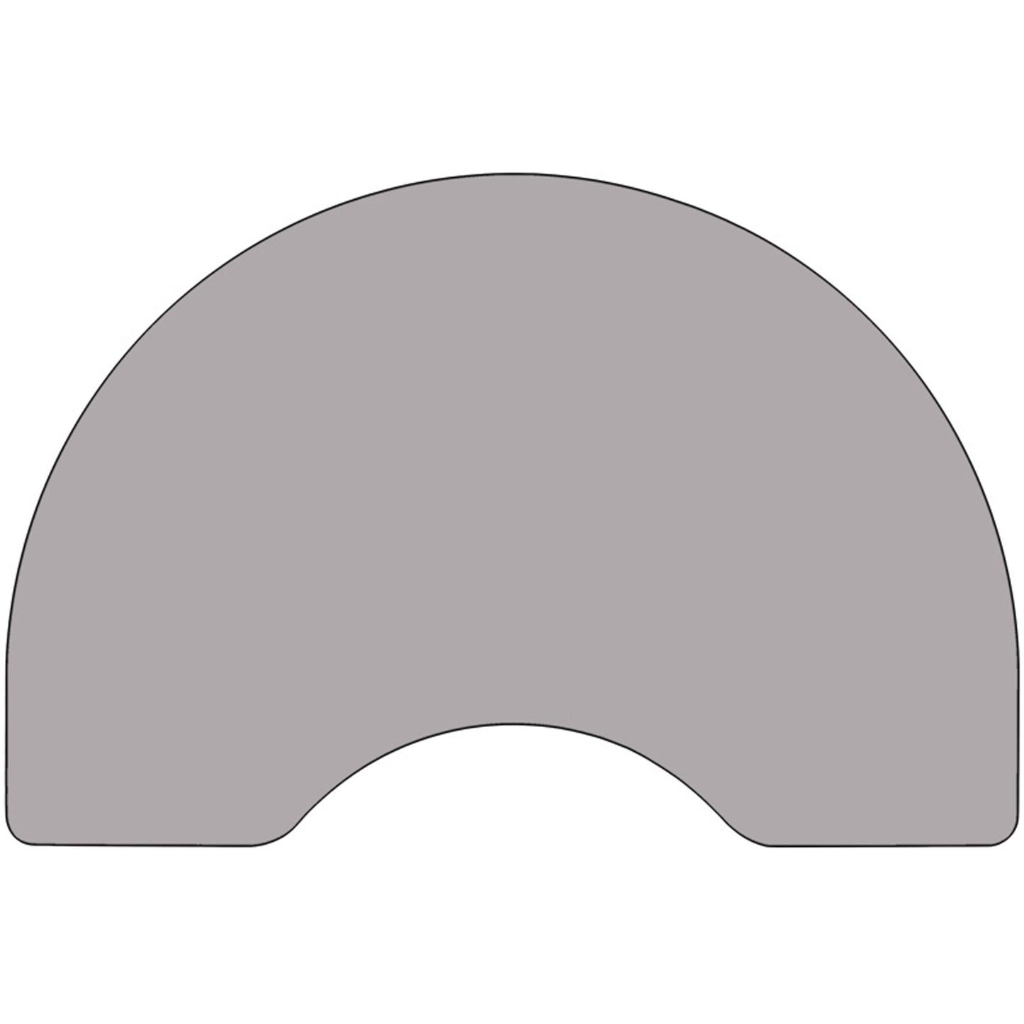 48x96 KDNY Grey Activity Table XU-A4896-KIDNY-GY-T-A-CAS-GG