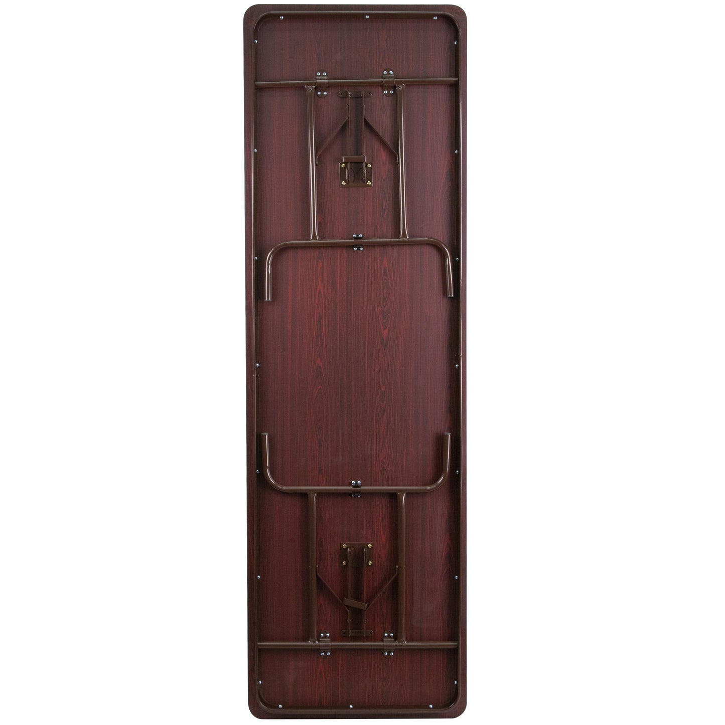 30x96 Mahogany Wood Fold Table YT-3096-HIGH-WAL-GG