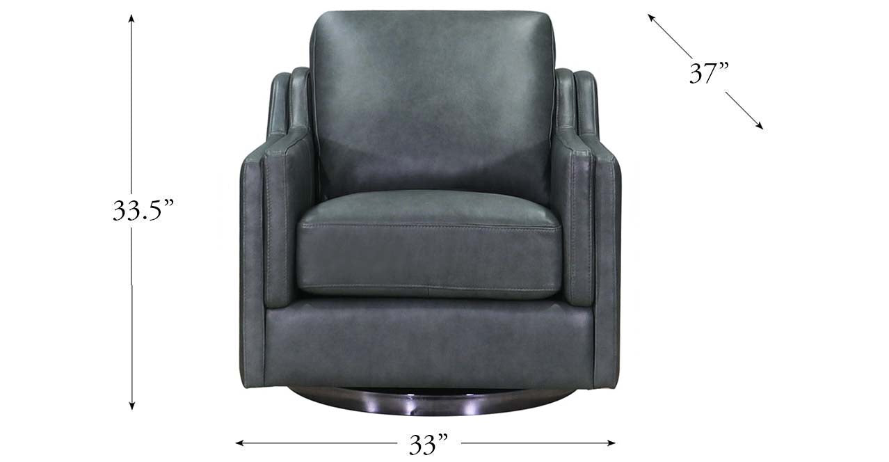 Bella Swivel Leather Chair