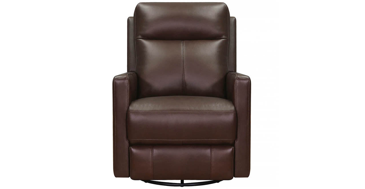 Vienna Power Headrest Swivel Rocker Leather Recliner