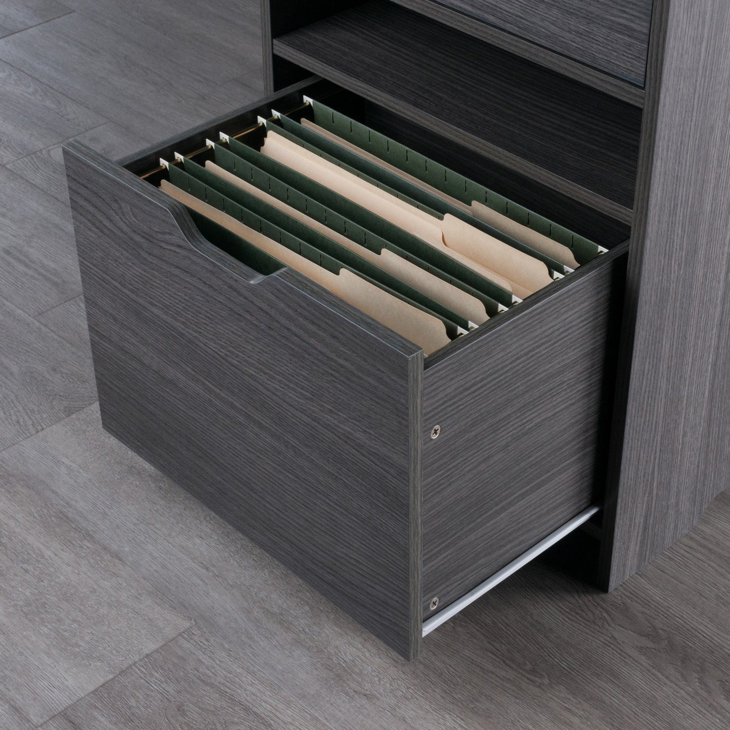 Nova Filing Storage Cabinet, Charcoal