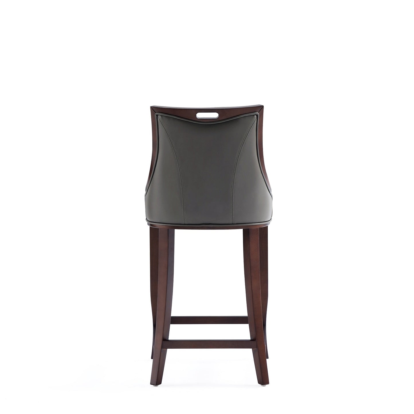Manhattan Comfort Emperor 41 in. Walnut Beech Wood Bar Stool (Set of 2 or 3)