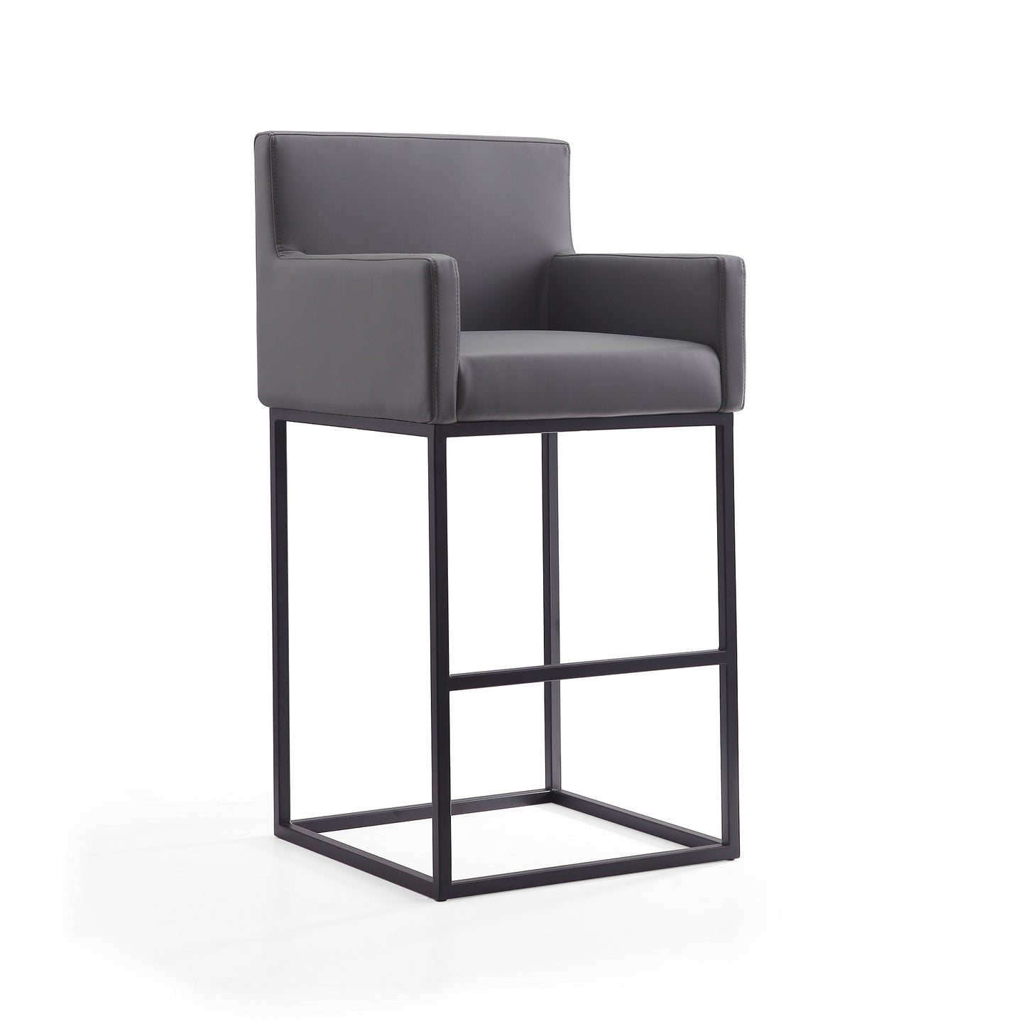 Manhattan Comfort Ambassador Metal Barstool and Counter Height Bar Stool Collection
