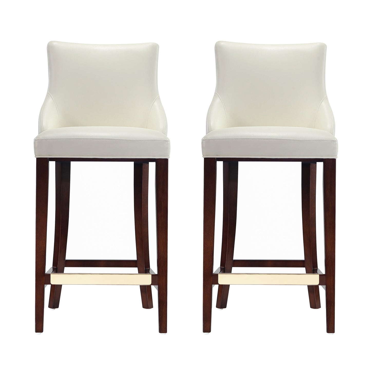 Manhattan Comfort Modern Shubert Barstool and Counter Stool with Beech Wood Legs