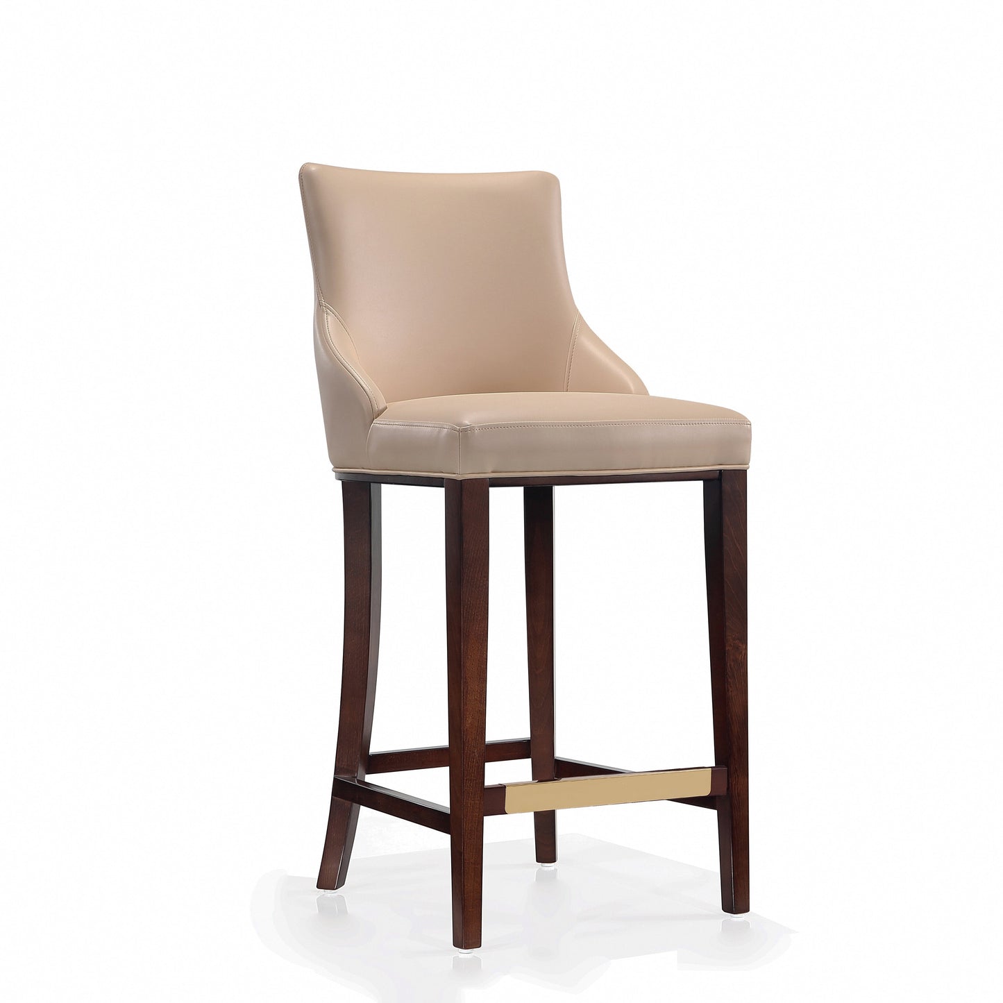 Manhattan Comfort Modern Shubert Barstool and Counter Stool with Beech Wood Legs