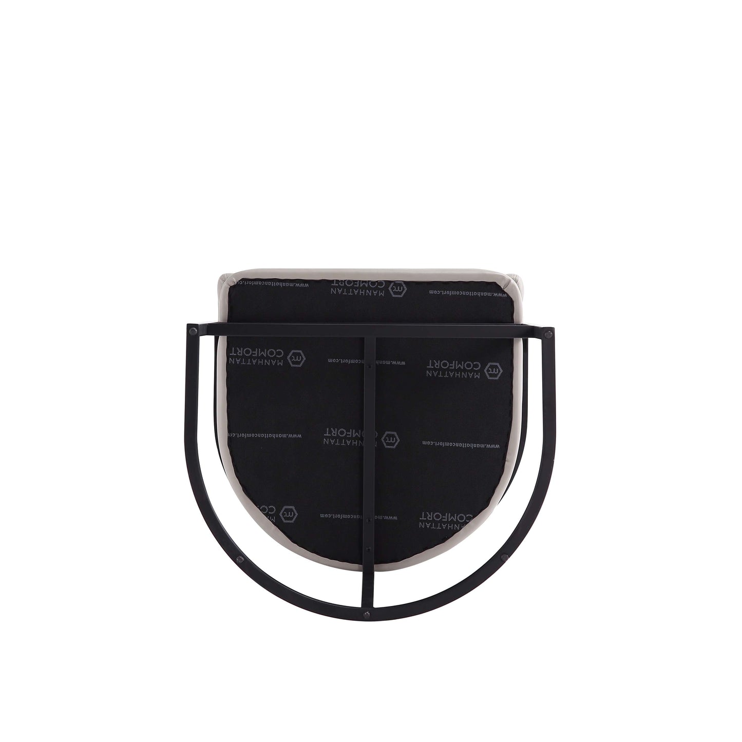 Manhattan Comfort Augusta Modern Leatherette Upholstered Barstool and Counter Stool - Set of 2