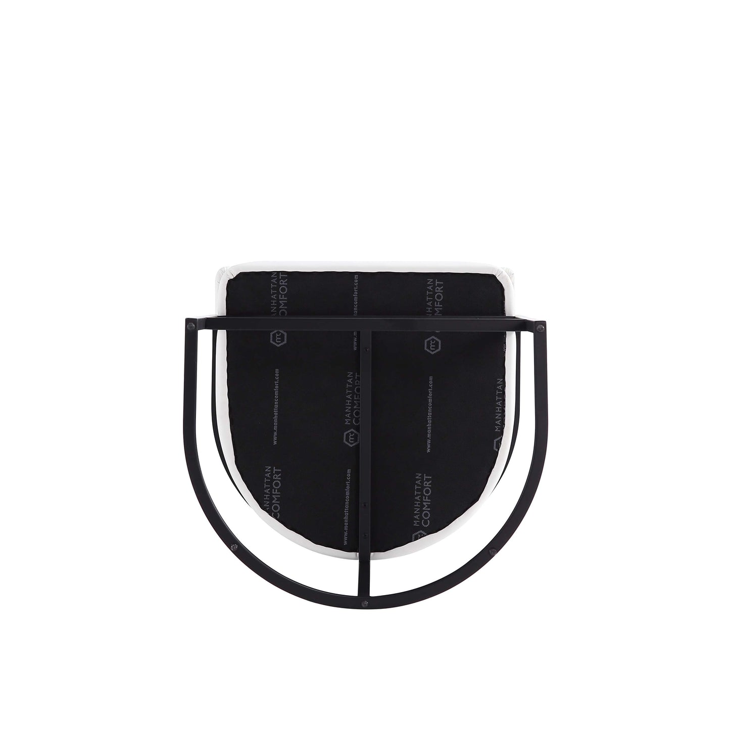 Manhattan Comfort Augusta Modern Leatherette Upholstered Barstool and Counter Stool - Set of 2