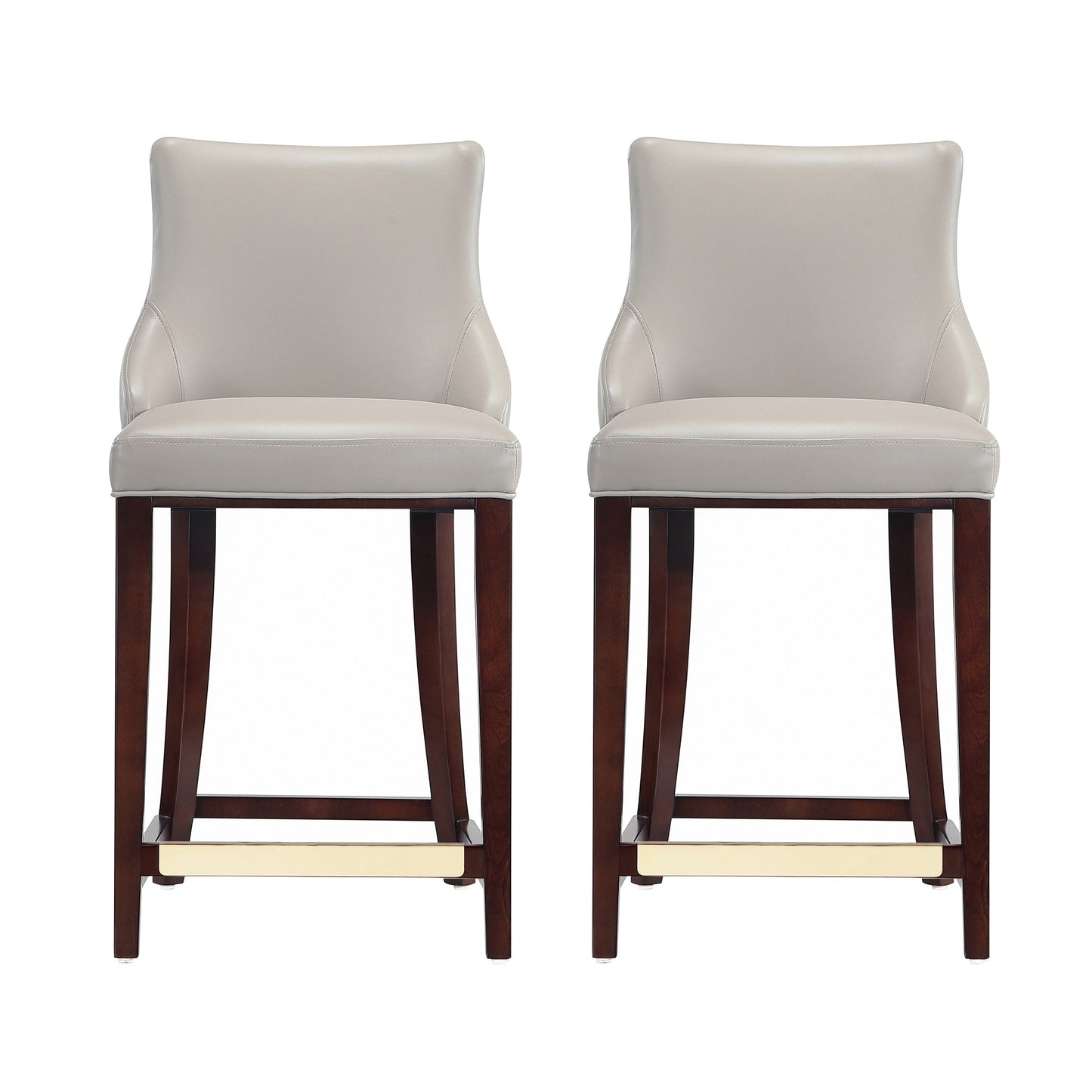 Manhattan Comfort Modern Shubert Barstool and Counter Stool with Beech Wood Legs
