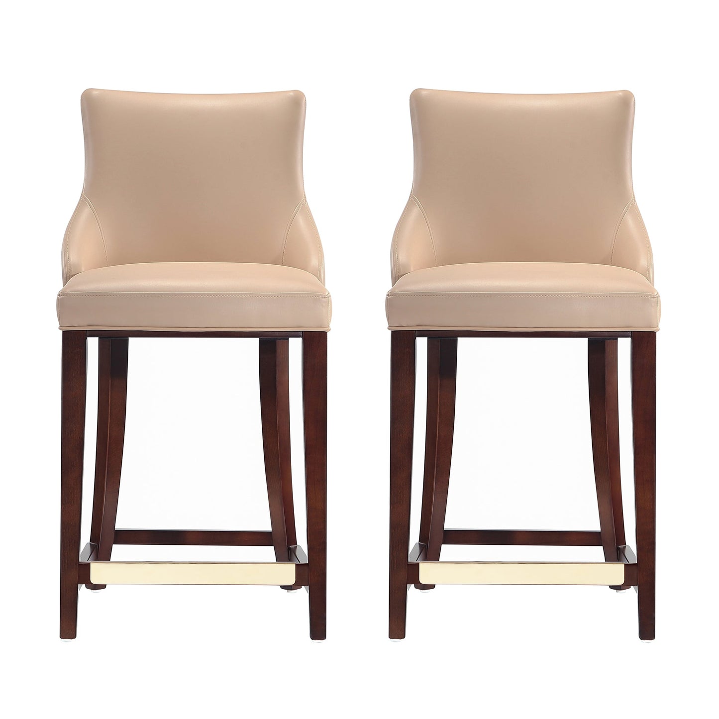 Manhattan Comfort Modern Shubert Barstool and Counter Stool with Beech Wood Legs
