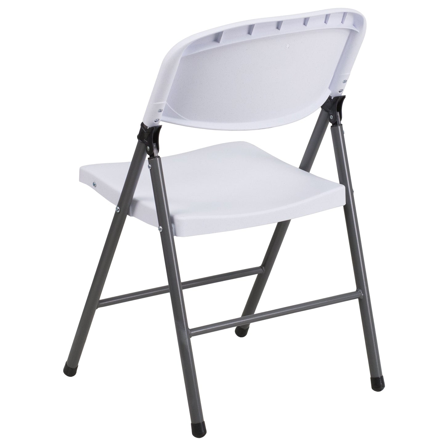 White Plastic Folding Chair 2-DAD-YCD-50-WH-GG