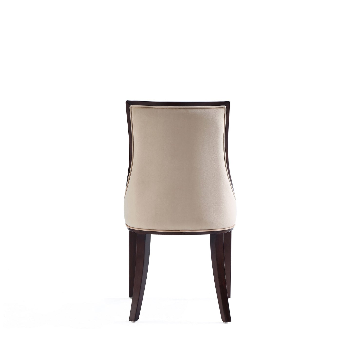 Manhattan Comfort Grand Faux Leather Dining Chair in Tan with Beech Wood Frame (Set of 4) 2-DC048-TN